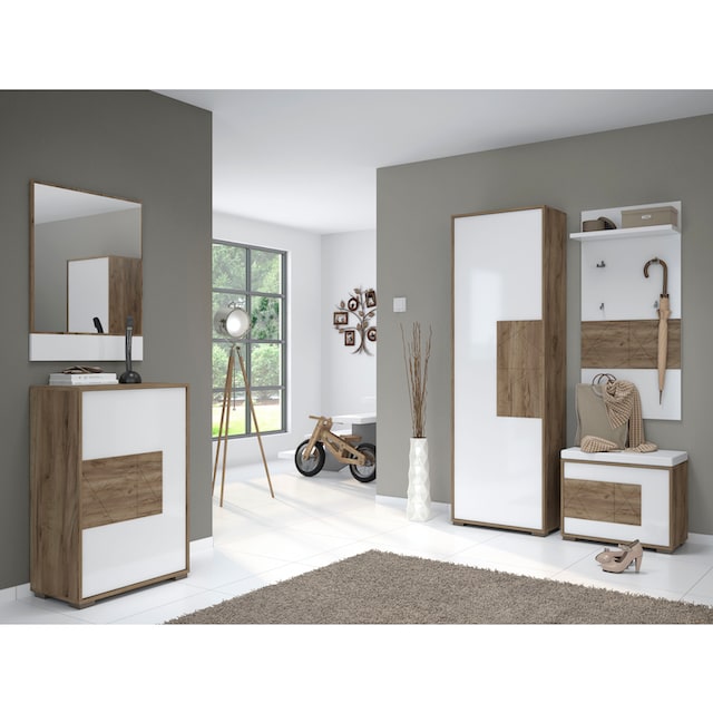 Places of Style Schuhschrank »Stela«, mit Push-to-open-Funktion und weiss  UV-lackierte Front | BAUR