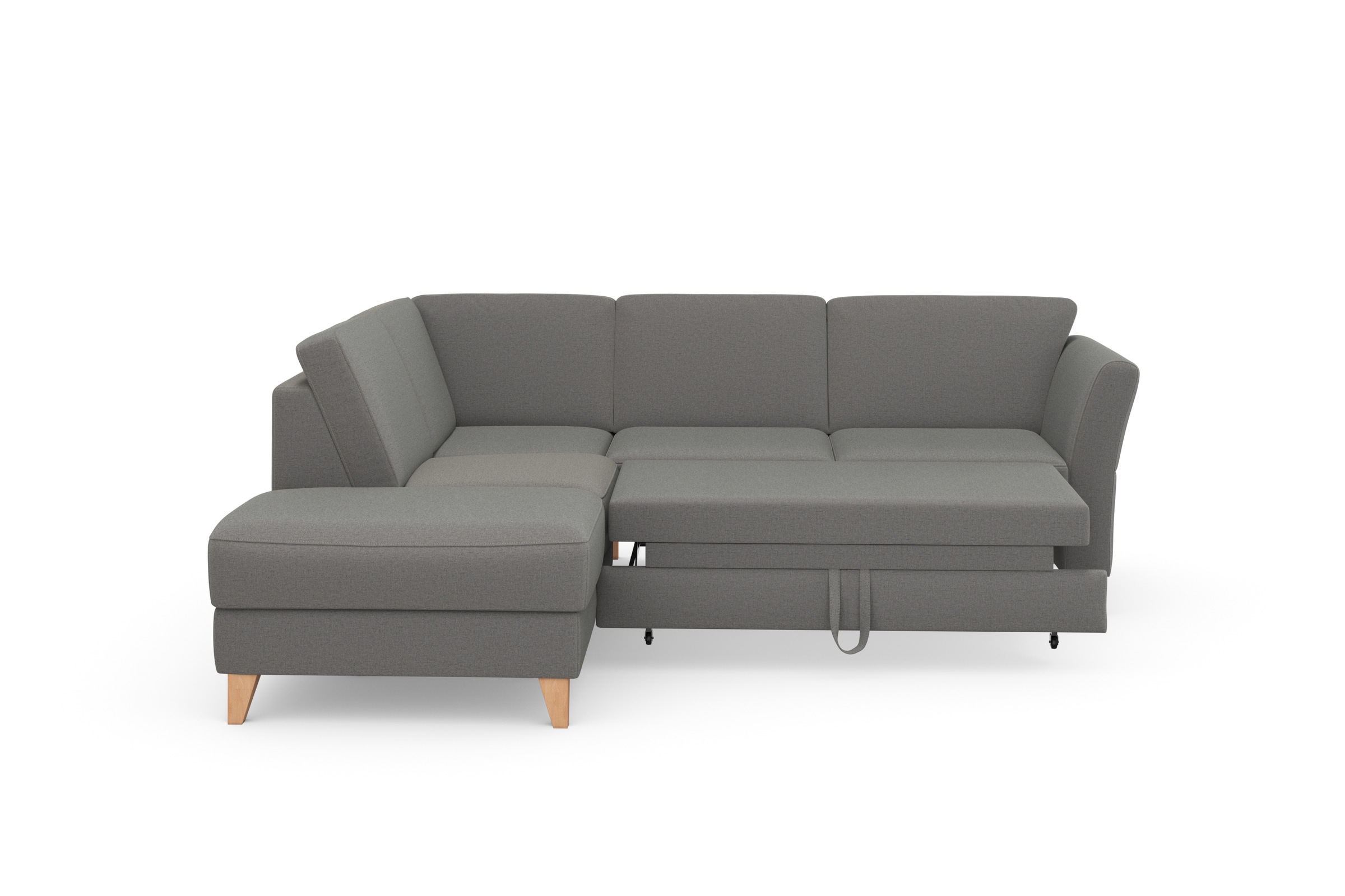 sit&more Ecksofa »Visby L-Form«, Wahlweise mit Bettfunktion und Stauraum, frei im Raum stellbar