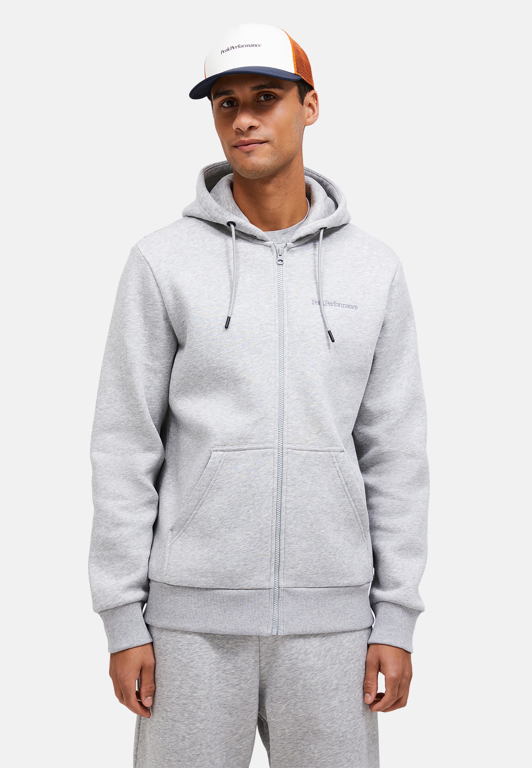 Peak Performance Kapuzensweatshirt "M Original Small Logo Zip Hood", mit Kapuze