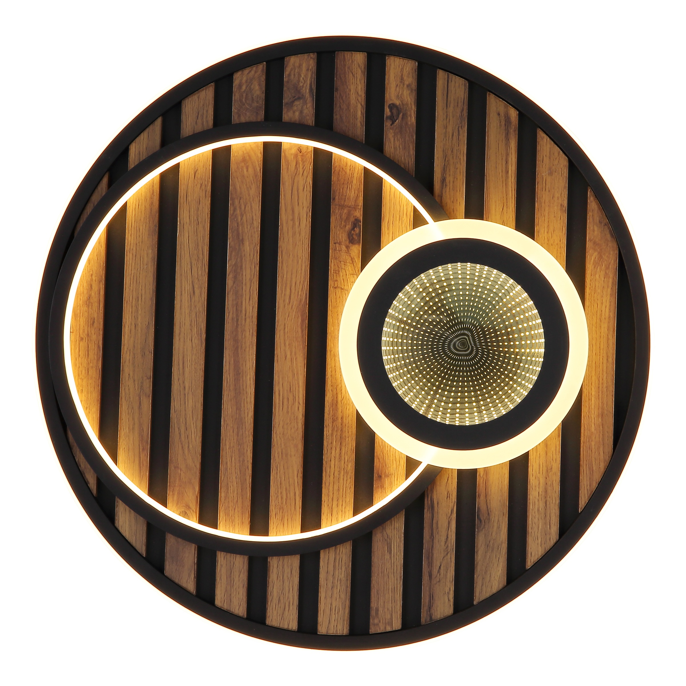 GLOBO LIGHTING LED Deckenleuchte »WOODY« LED-Modul 1 Stk. Warmweiß Deckenlampe, Wohnzimmer, Schlafzimmer, Design Lampe