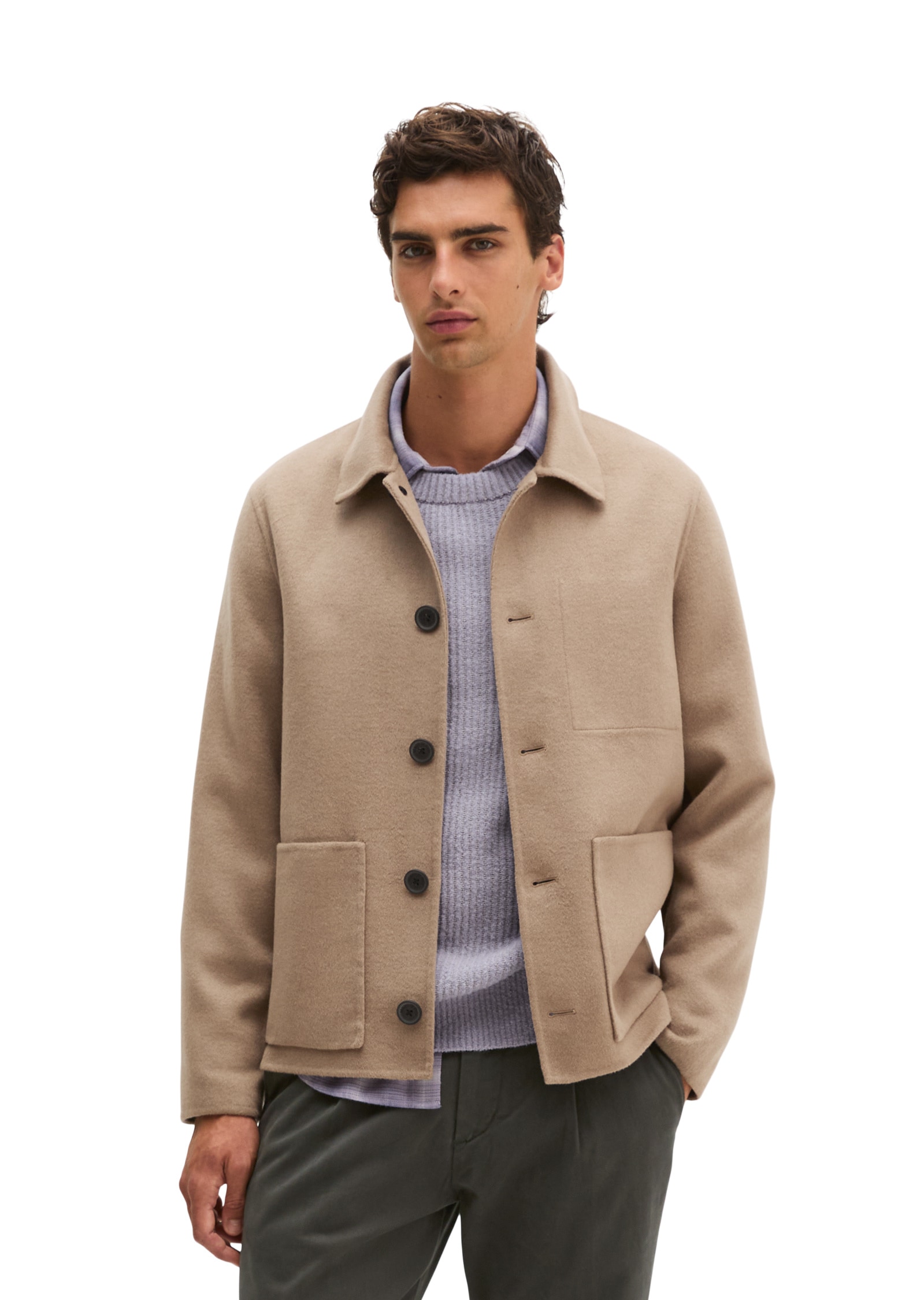 Marc OPolo Outdoorjacke "aus weichem Double Face Wool Blend"