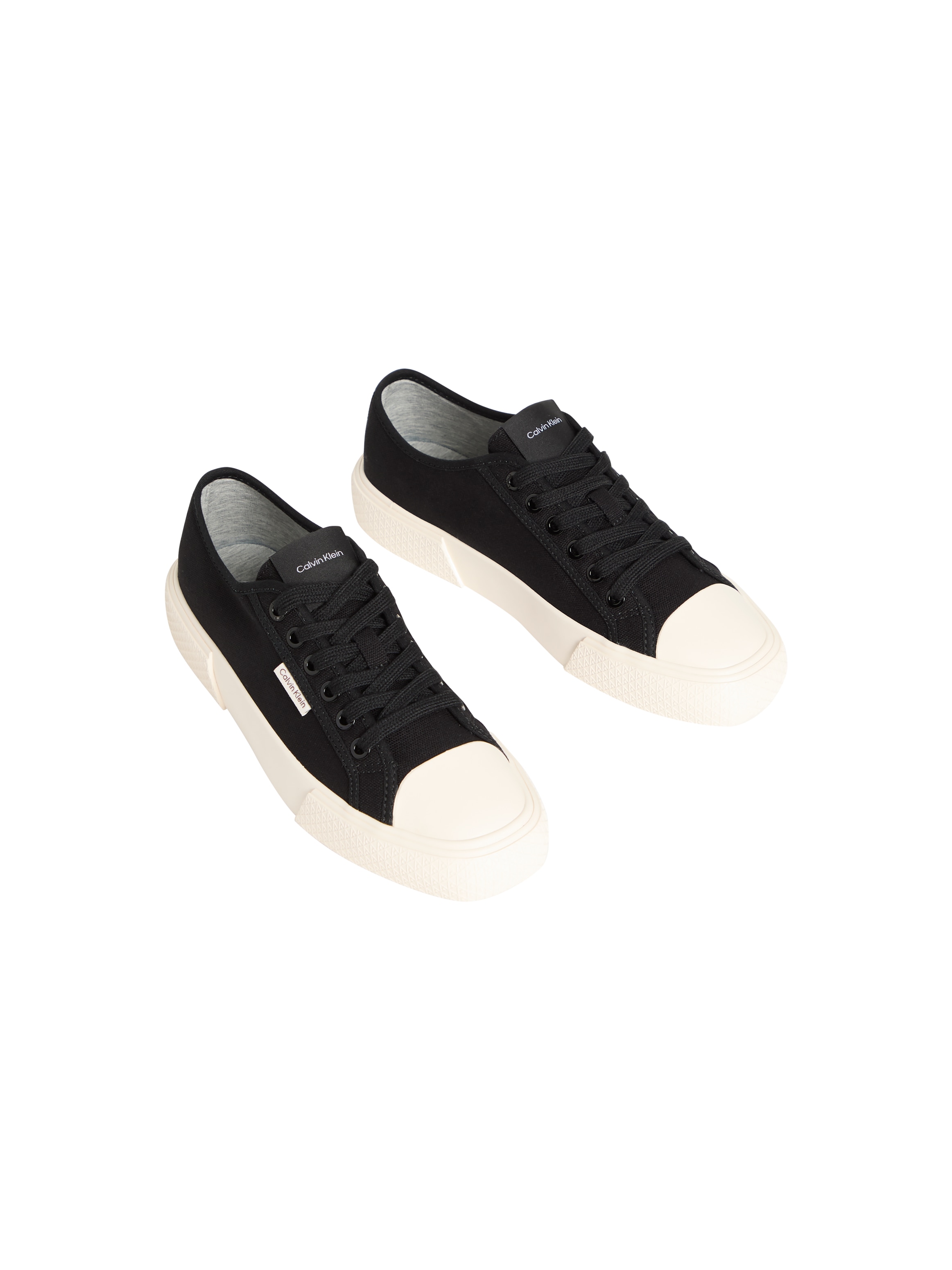 Calvin Klein Plateausneaker "VULC LACE UP CANVAS" Schnürschuh, Canvas-Sneak günstig online kaufen
