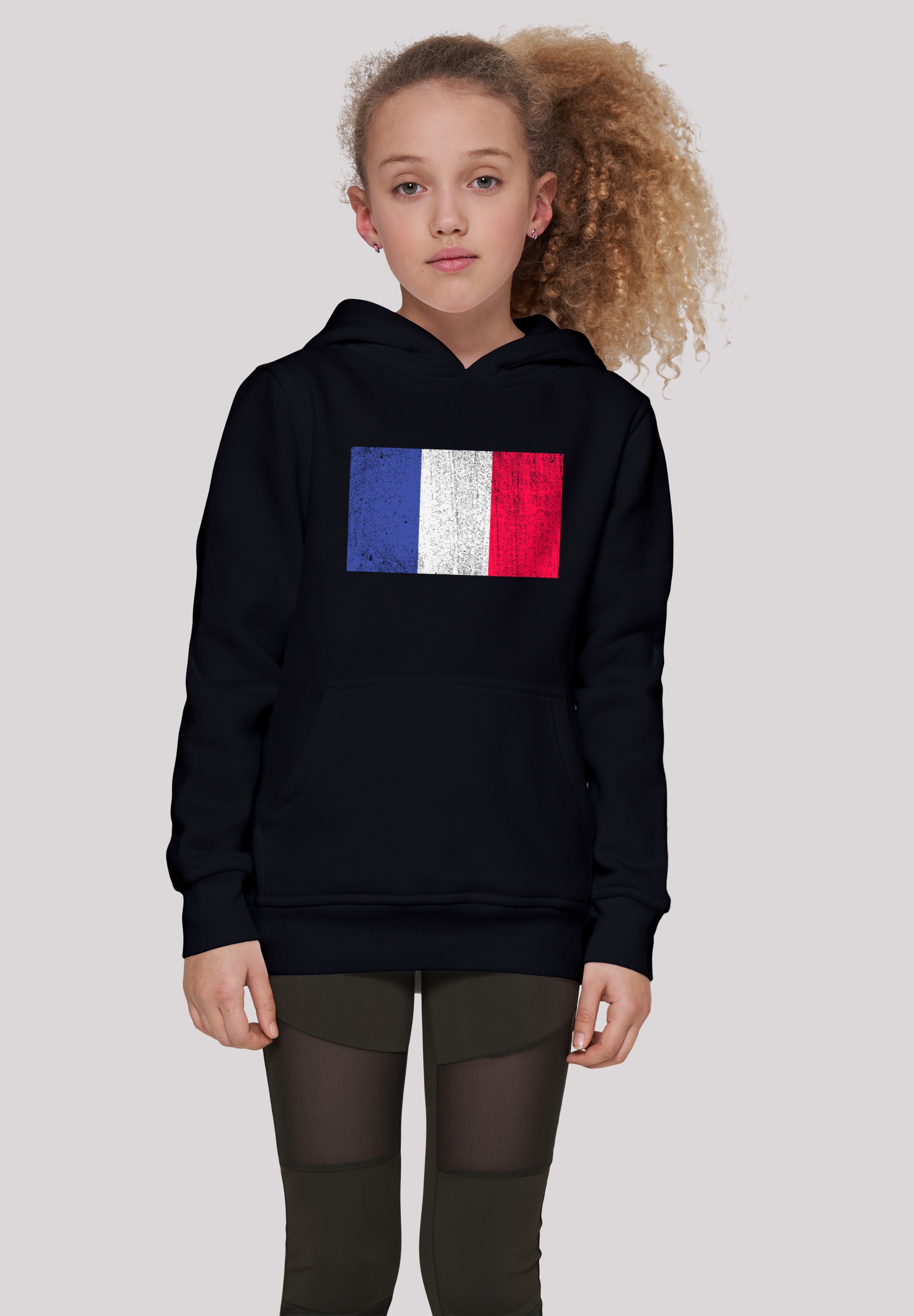 distressed«, Print Frankreich BAUR online »France | kaufen Kapuzenpullover Flagge F4NT4STIC