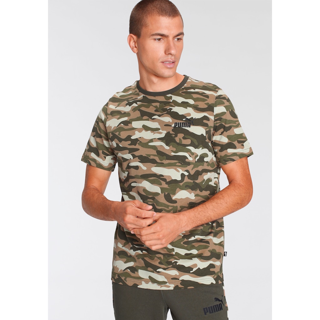 PUMA T-Shirt »ESS+ Camo AOP Tee«