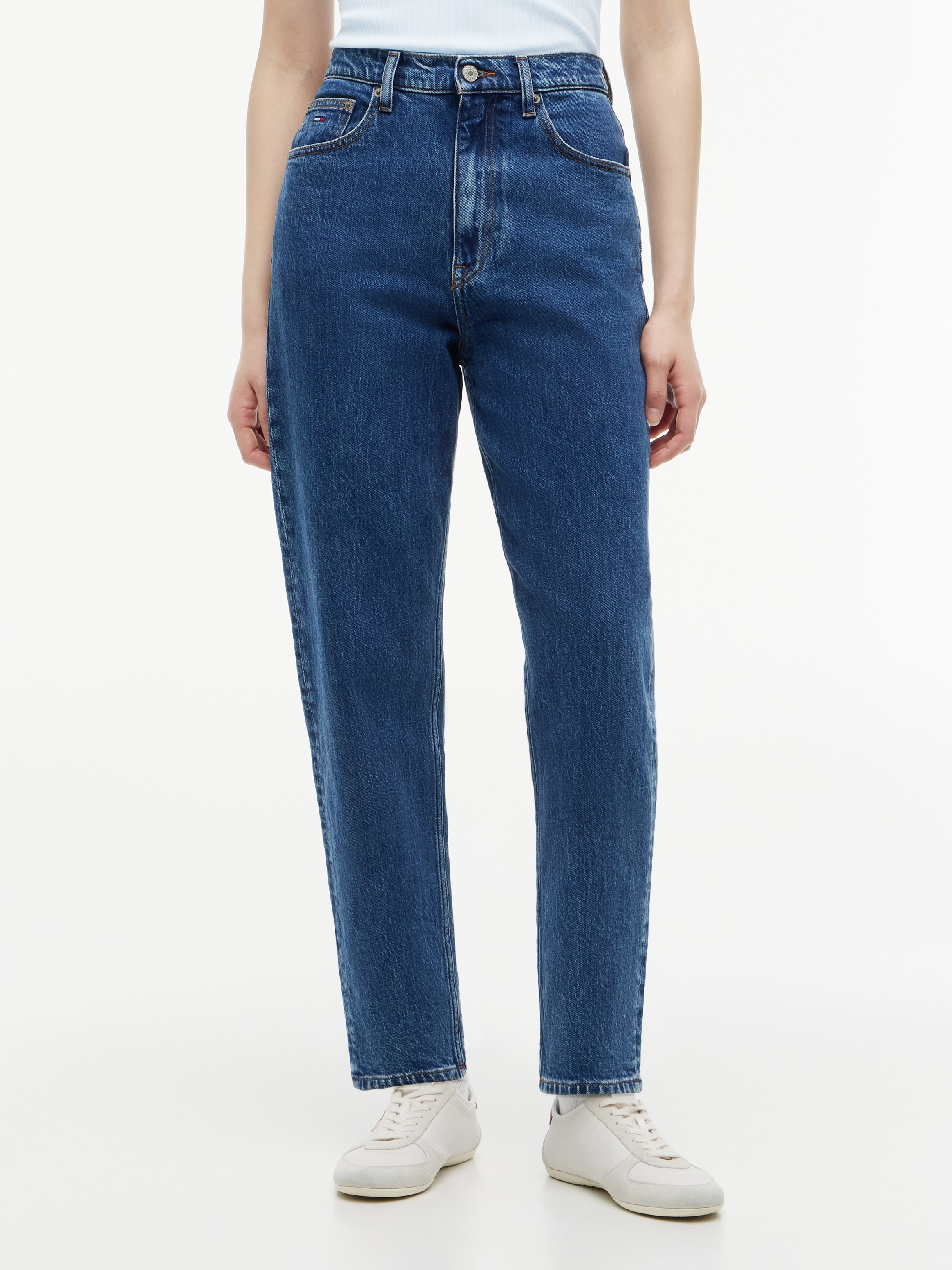 Tommy Jeans Mom-Jeans "MOM JEAN UH TPR RW" Ultra High Waist, Tapered Fit