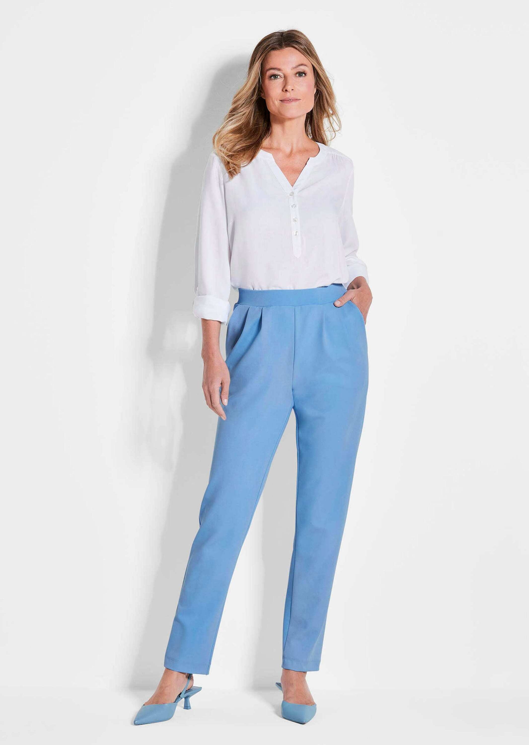 Goldner Sara Pull-On Trousers Light Blue 19 3