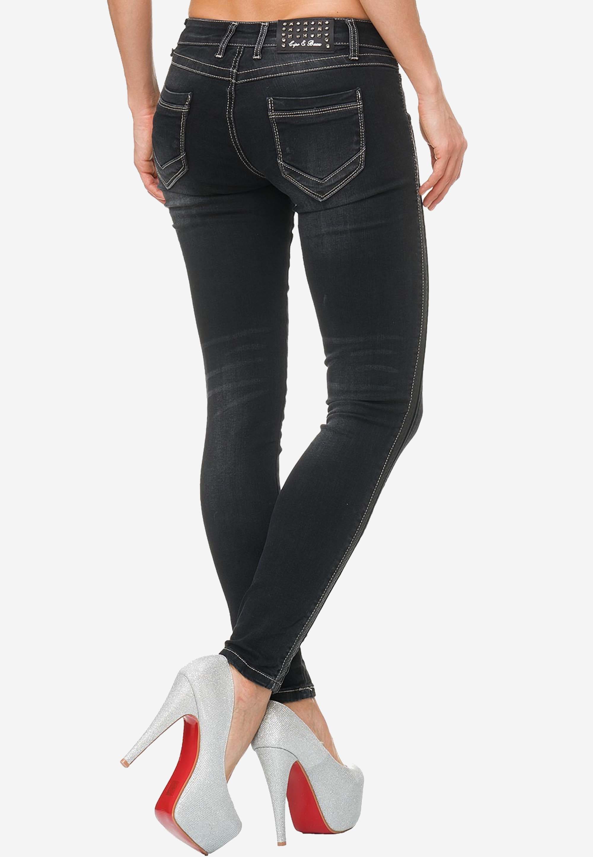 Cipo & Baxx Slim-fit-Jeans, im coolen Vintage-Look online bestellen | BAUR