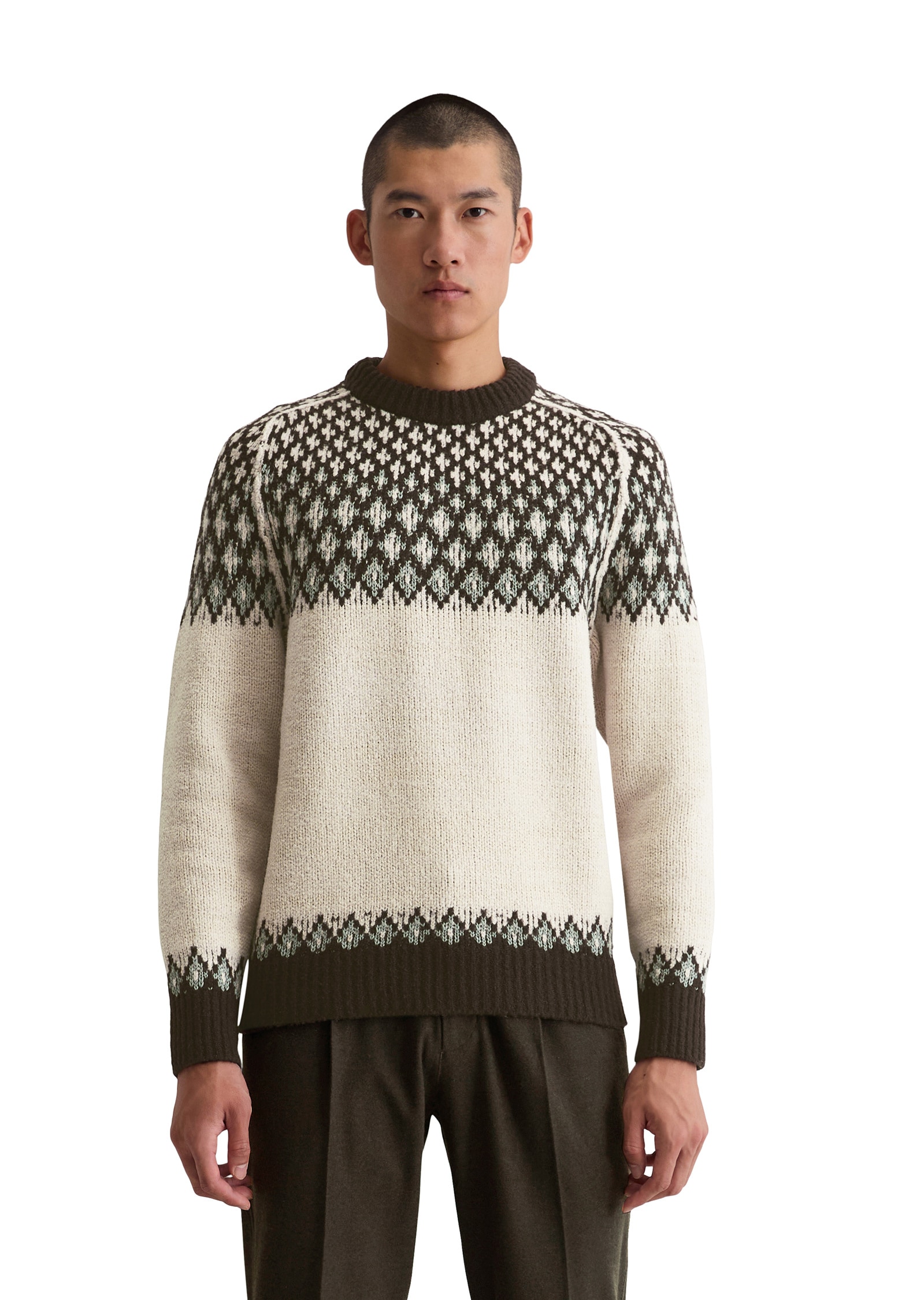 Marc OPolo Rundhalspullover "aus weichem Schurwoll-Mix" günstig online kaufen