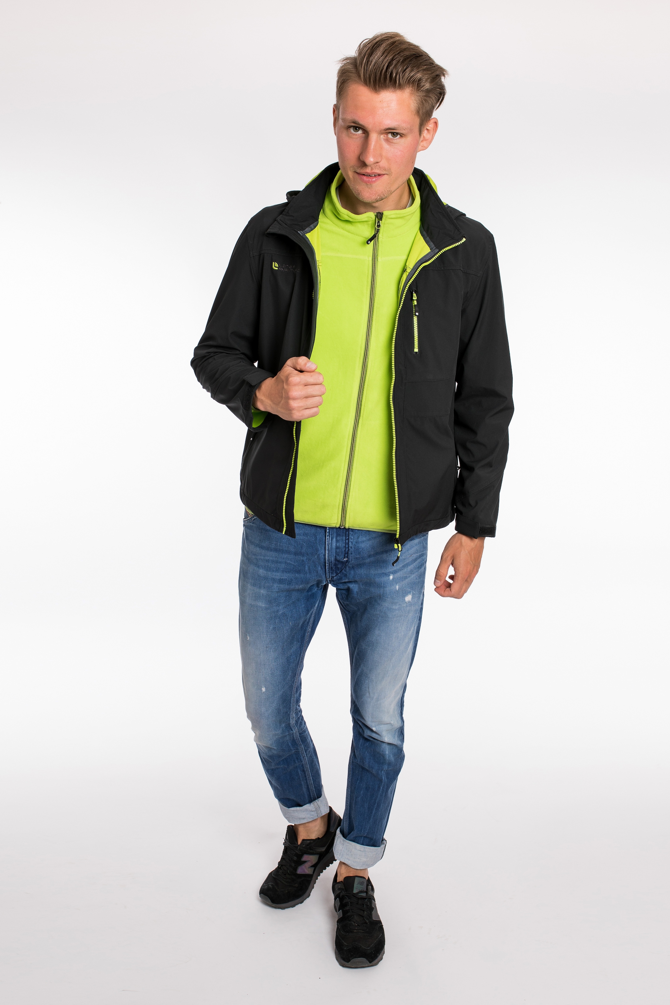 DEPROC Active Fleecejacke »KIRKVALE MEN« weiche Fleecejacke in traditioneller Optik