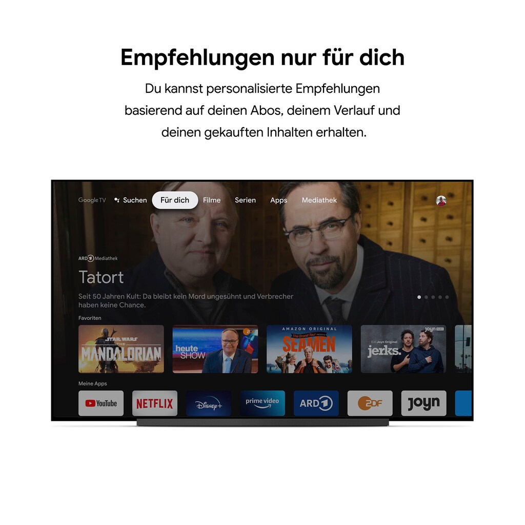 Google Streaming-Box »Google Chromecast mit Google TV«