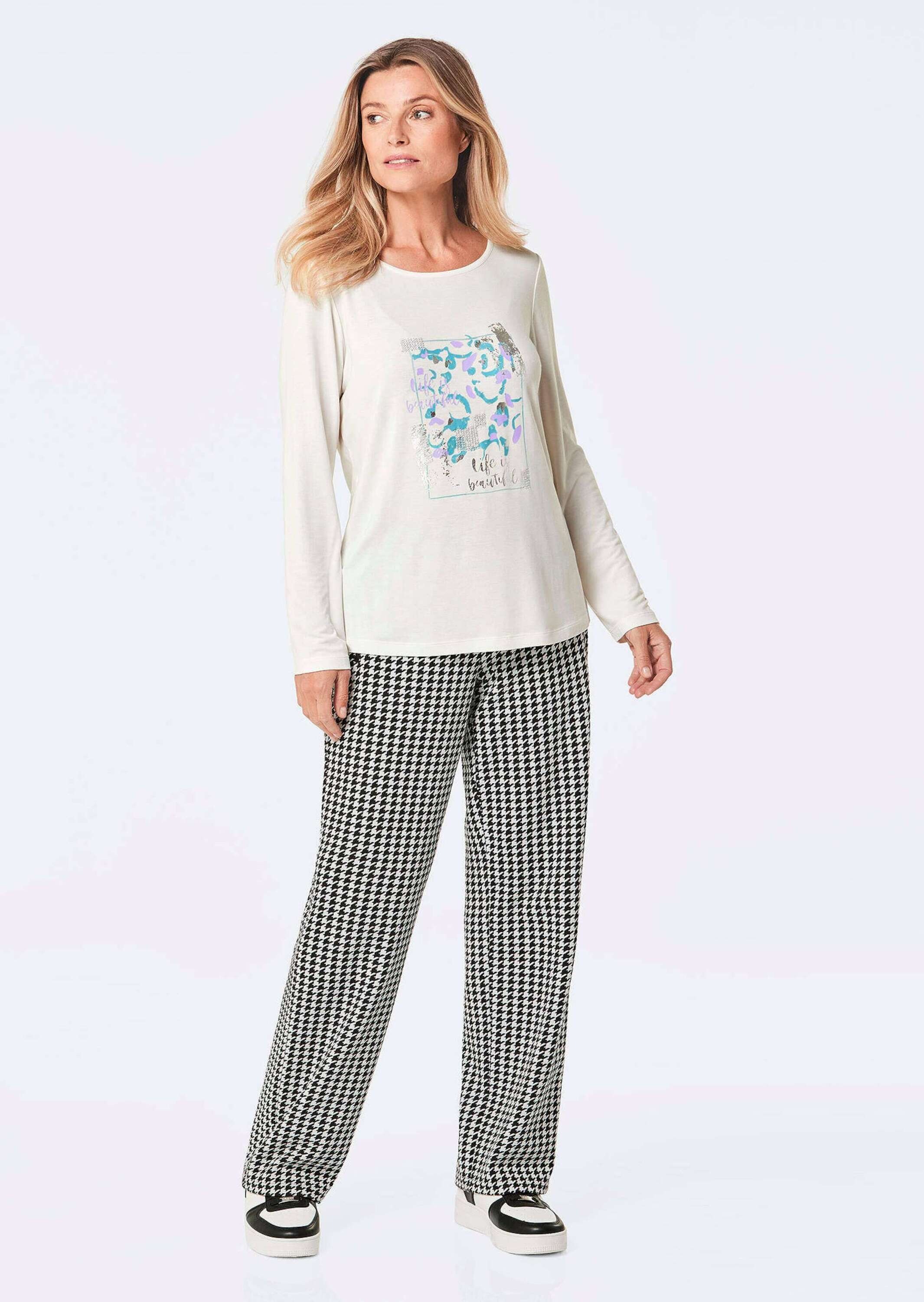 GOLDNER Print-Shirt "Kurzgröße Shirt" strechbequemer Viskosejersey günstig online kaufen