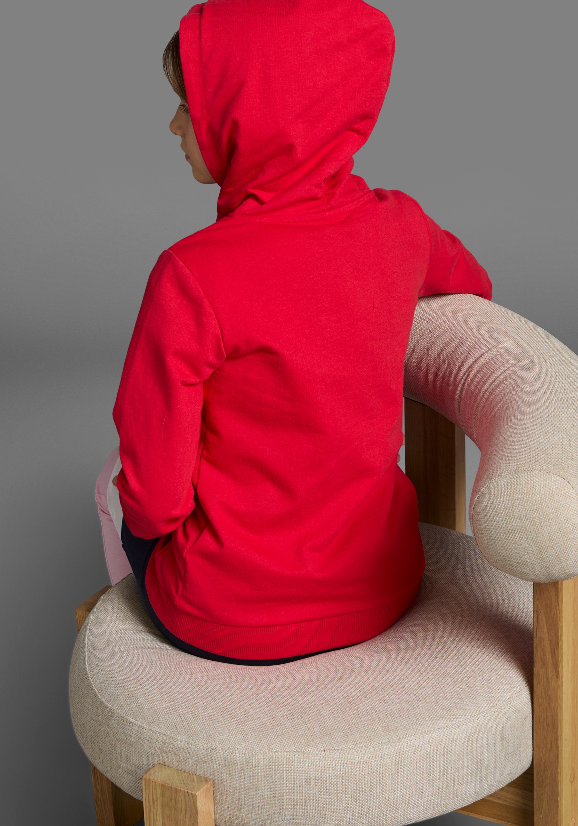 Thumbnail - KangaROOS Kapuzensweatshirt "Hoodie mit Logoprint", Langarm, bedruckt, aus Sweatware mit Baumwolle, mit Kängurutasche