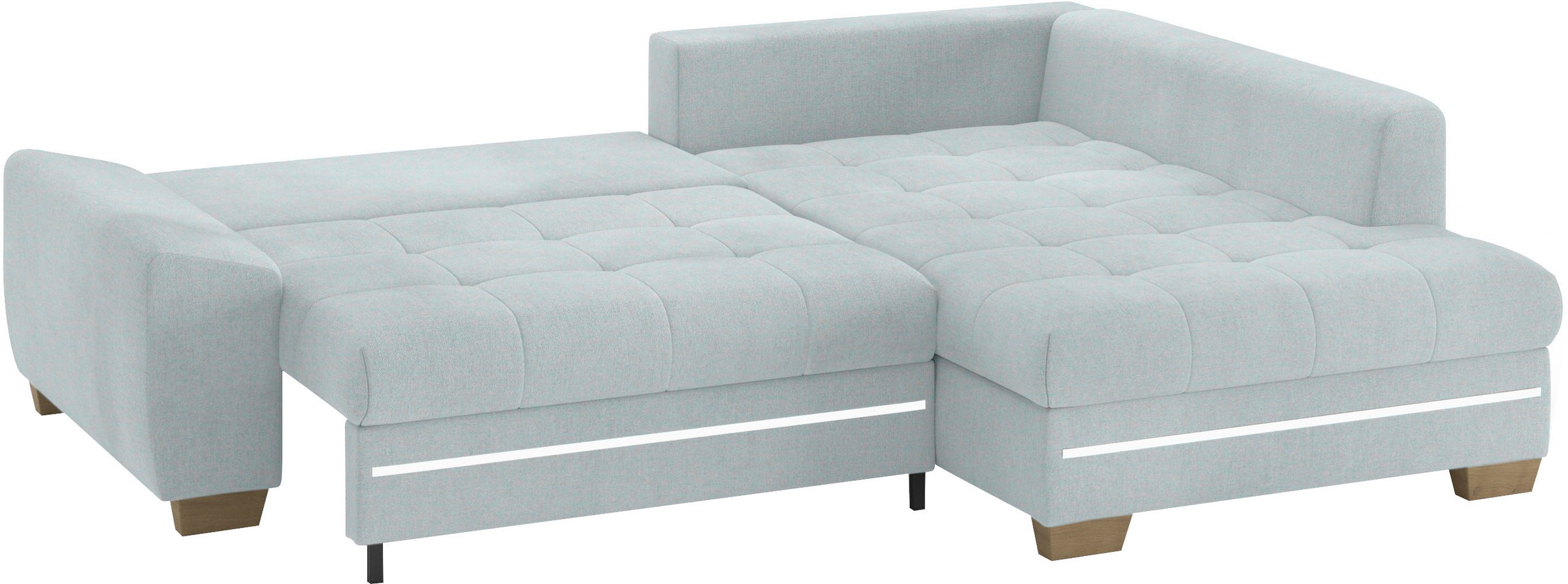 Thumbnail - Mr. Couch Ecksofa "Nikita II, L-Form", mit Kaltschaum, RGB-LED Beleuchtung, wahlweise mit Bett, Bettkasten