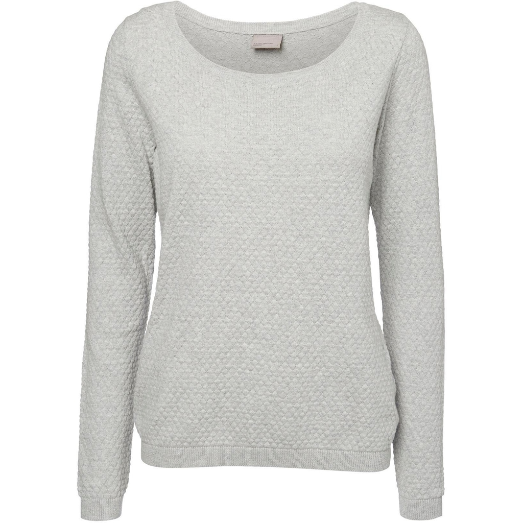 Vero Moda Rundhalspullover »VMCARE STRUCTURE LS O-NECK BLOUSE«