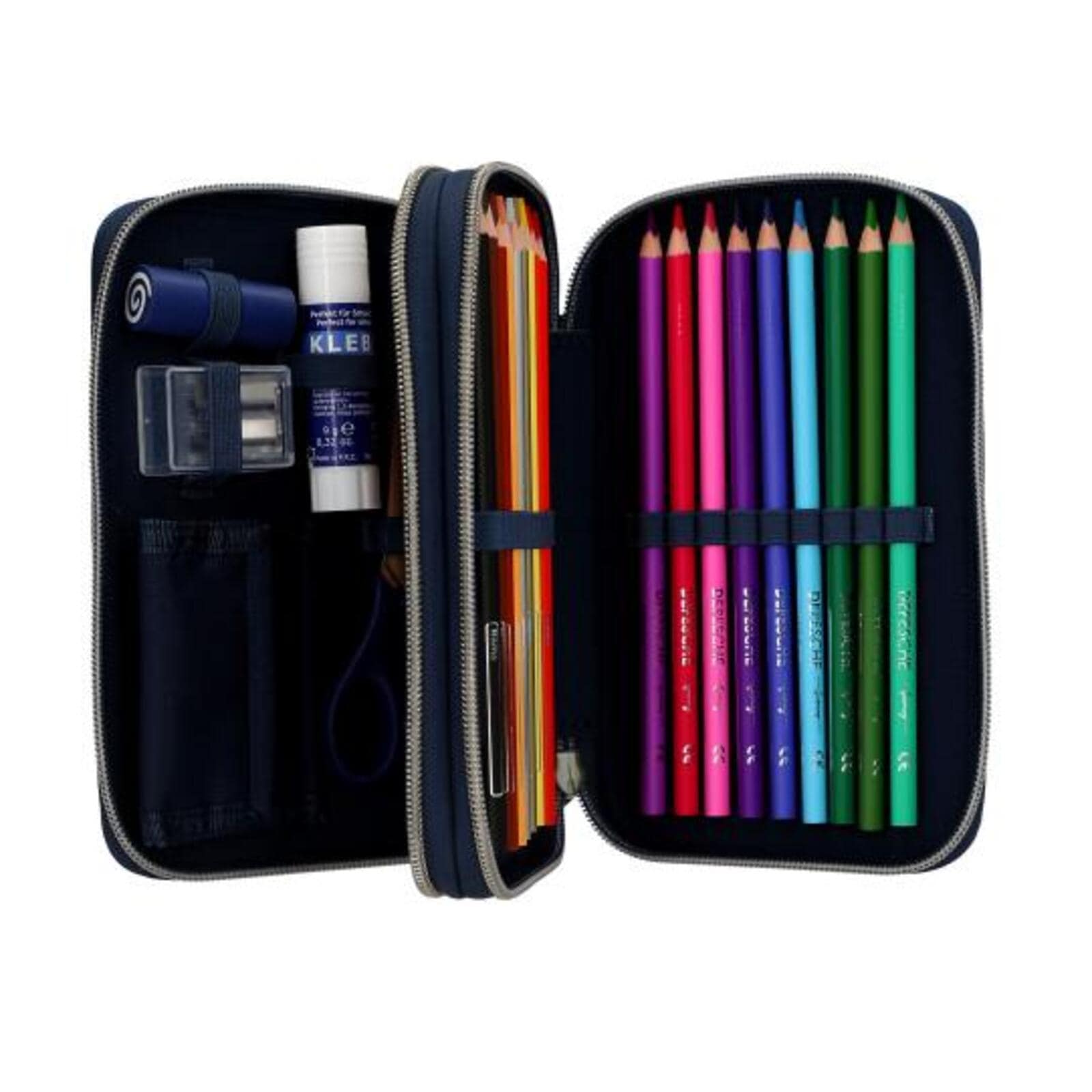 Depesche Rucksack »Schul-Set Schlange Adventure World blau-grün«