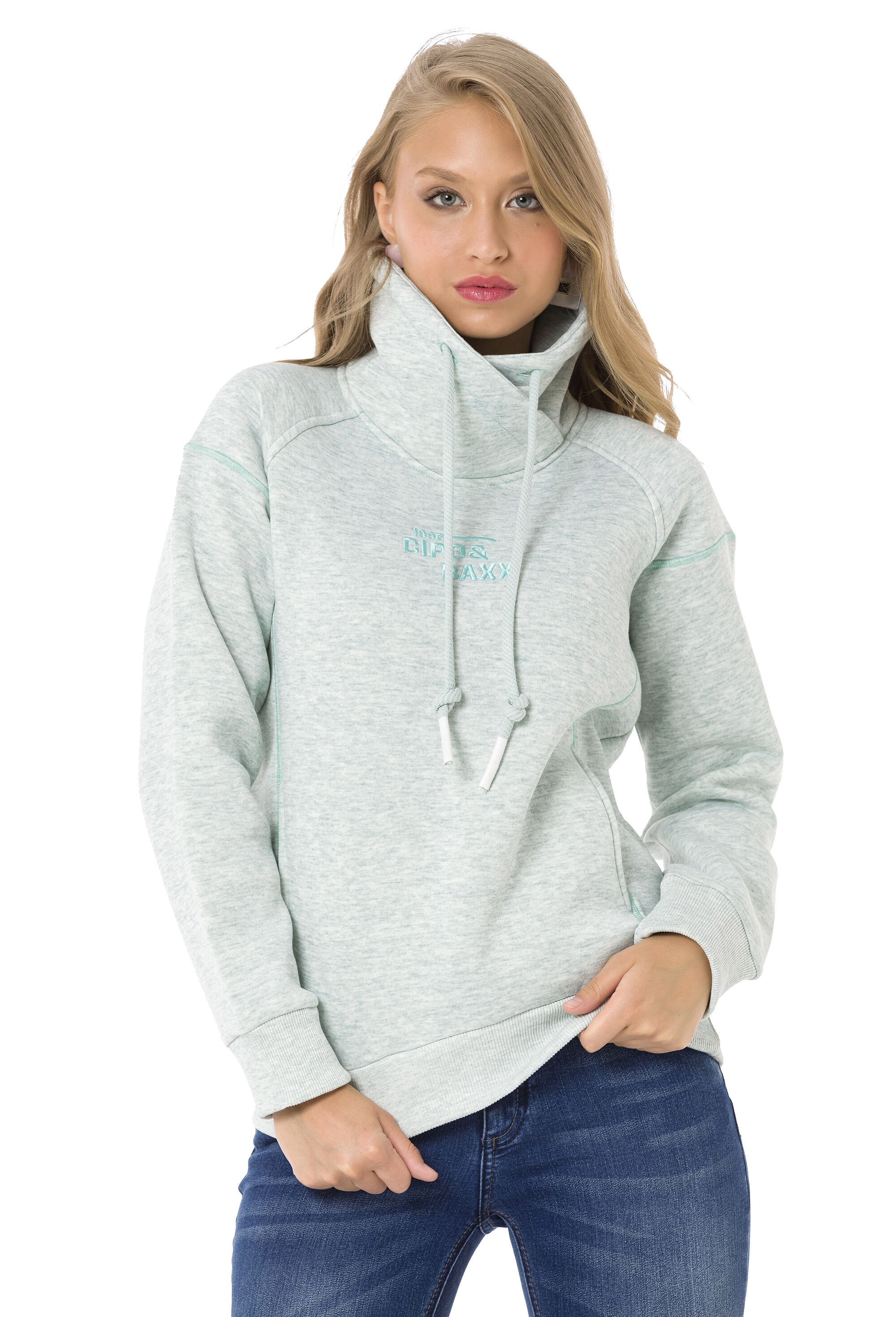 Cipo & Baxx Sweatshirt »WL336«, Hoher Baumwollanteil
