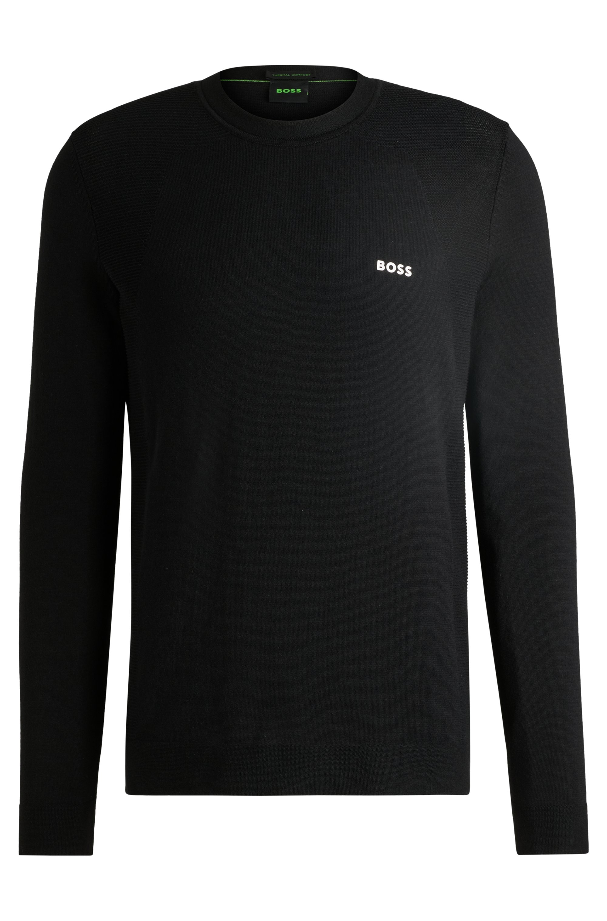 BOSS GREEN Strickpullover »Momentum Lite C«, mit Marken-Logo