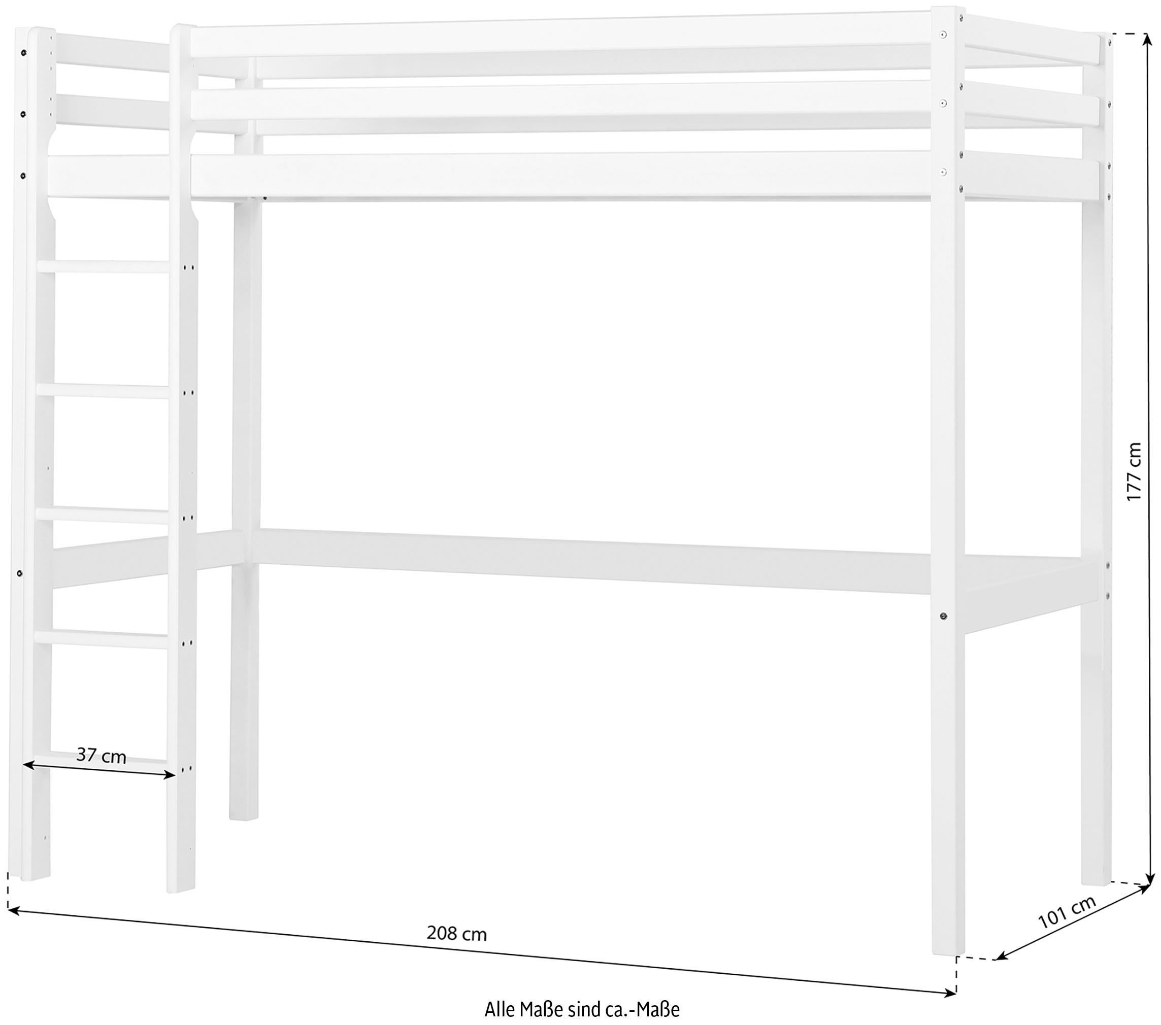 Hoppekids Hochbett »ECO Dream«, Kinderbett mit Schreibtisch & Loungesofa