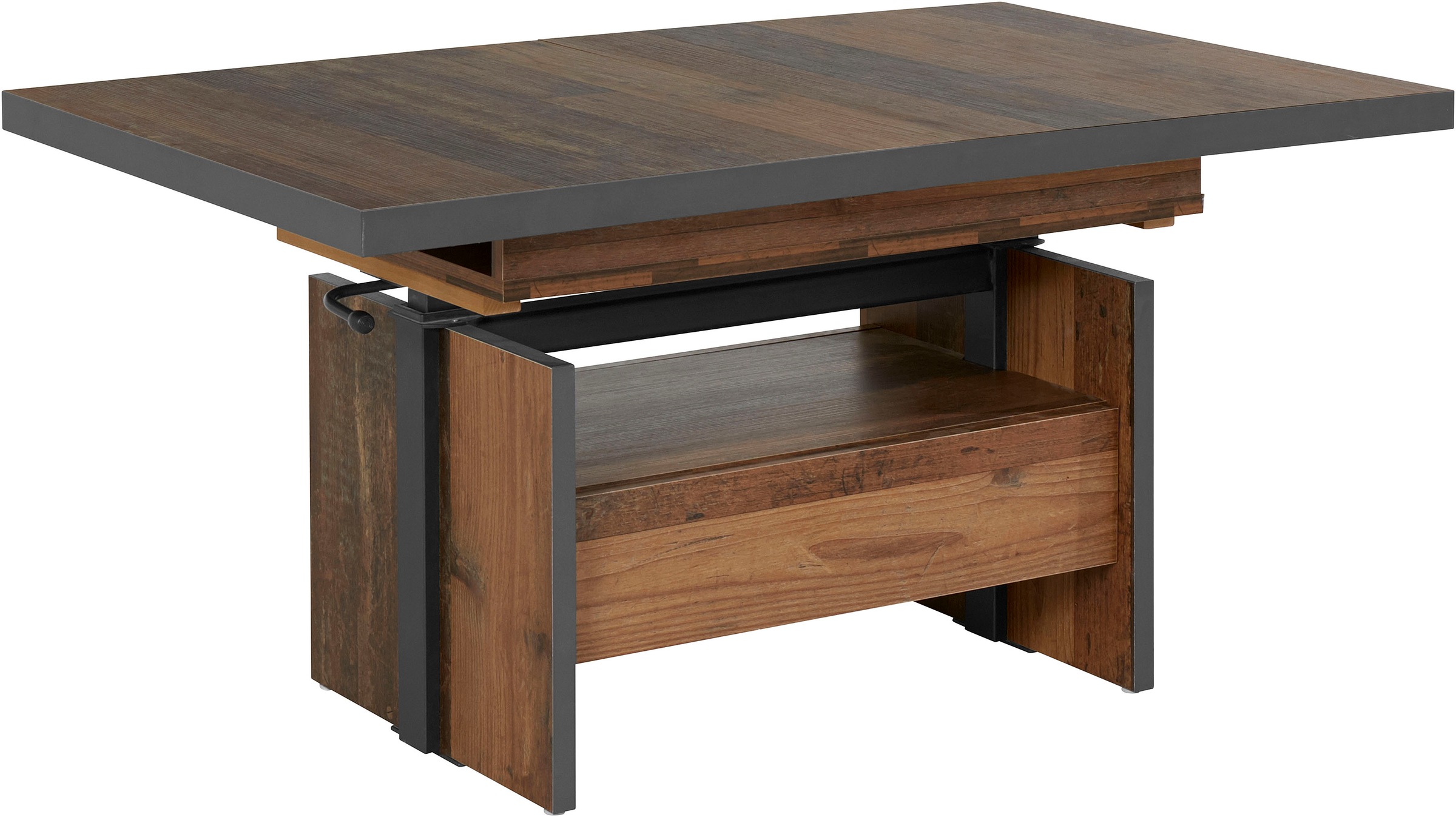 HELA Couchtisch "Noah" ausziehbar und höhenverstellbar, mit Schubkasten, vi günstig online kaufen