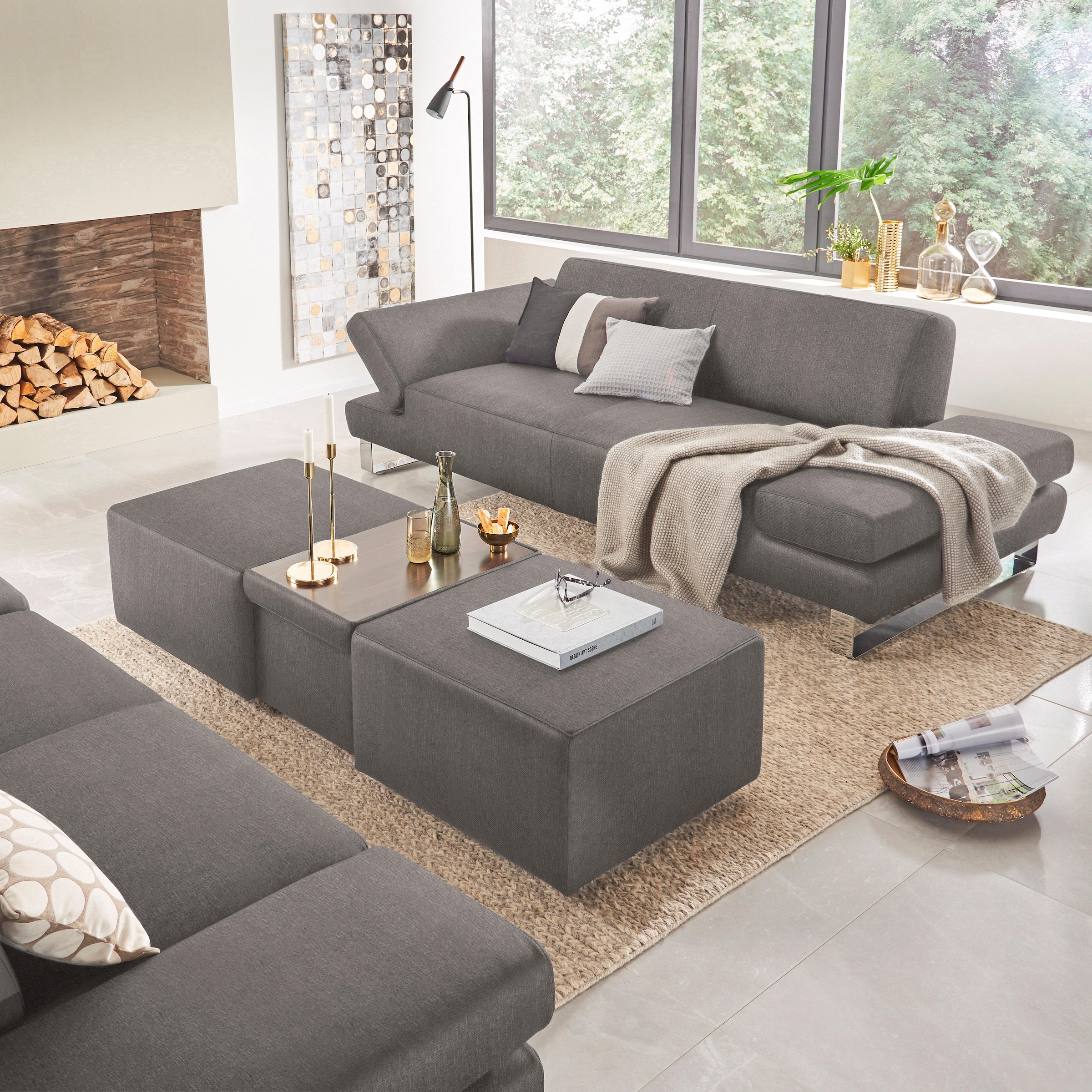 W.SCHILLIG 2-Sitzer »taboo Designsofa mit hohem Sitzkomfort«, mit Normaltiefe, inklusive Armlehnenverstellung
