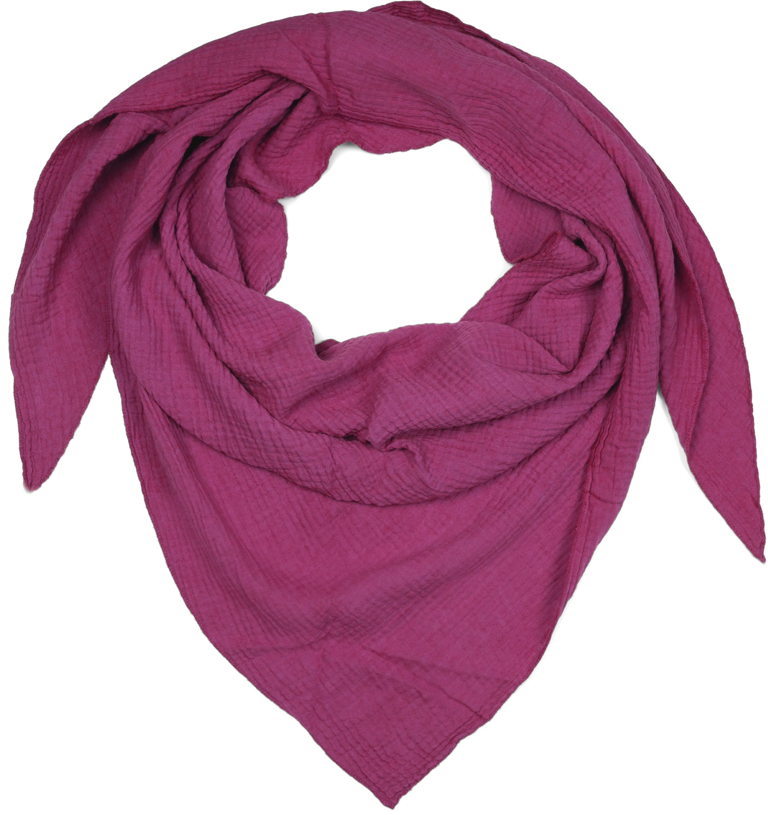 styleBREAKER Dreieckstuch "Musselin Dreiecktuch Einfarbig" 1 Stk.