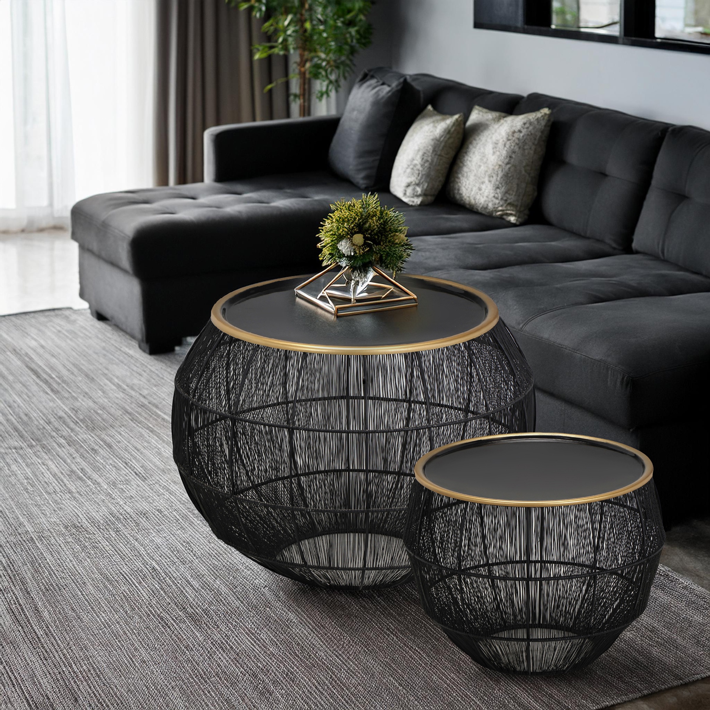 MIRRORS AND MORE Beistelltisch »Mika« Set, 2, 2 Stk. tlg.