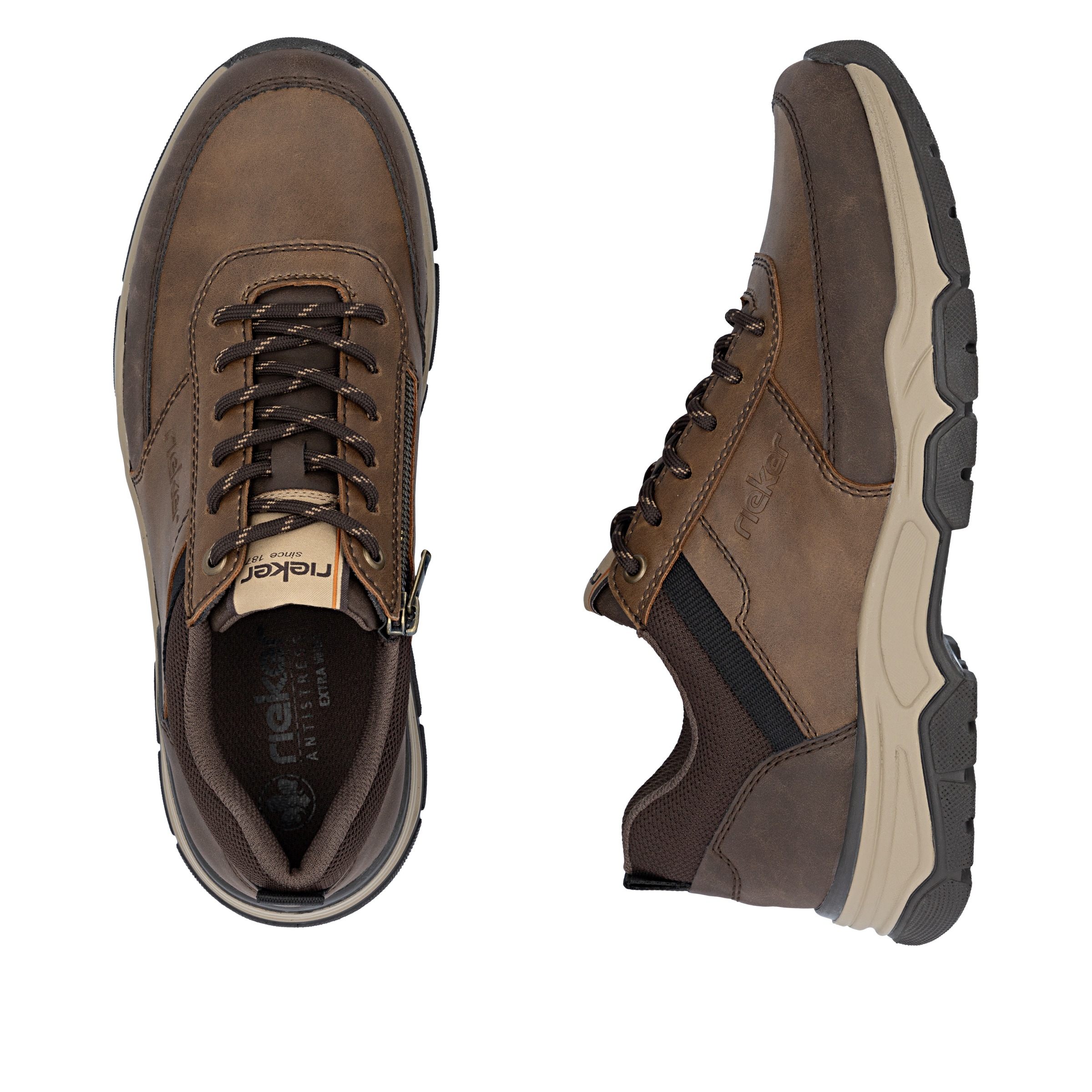 Rieker Sneaker, Schnürschuh, Halbschuh, Outdoorschuh mit Schaftrandpolsterung