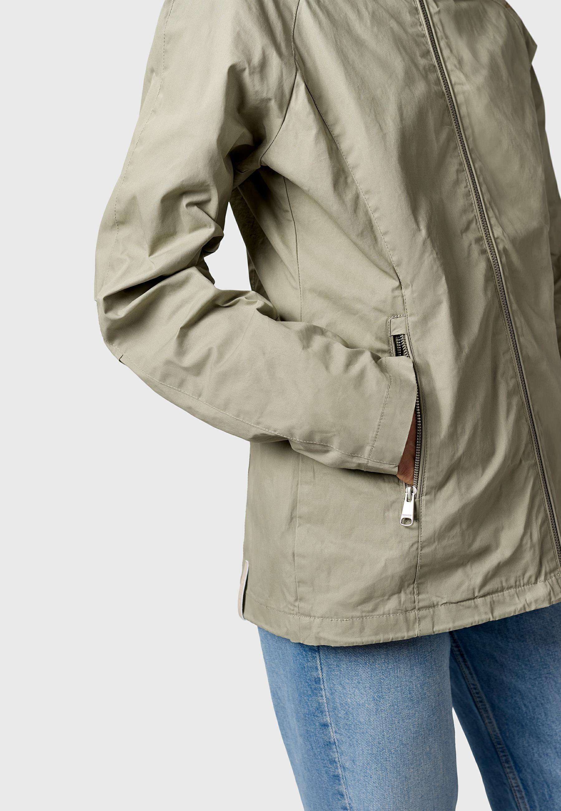 Ragwear Outdoorjacke »Dizzea Vintage YOUMODO« mit Kapuze Beschichtete Baumwoll-Jacke für den Übergang