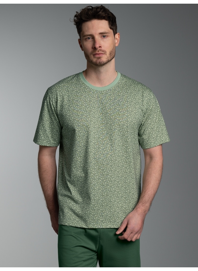 Trigema T-Shirt "TRIGEMA T Shirt mit Allover Tetris Muster" 1