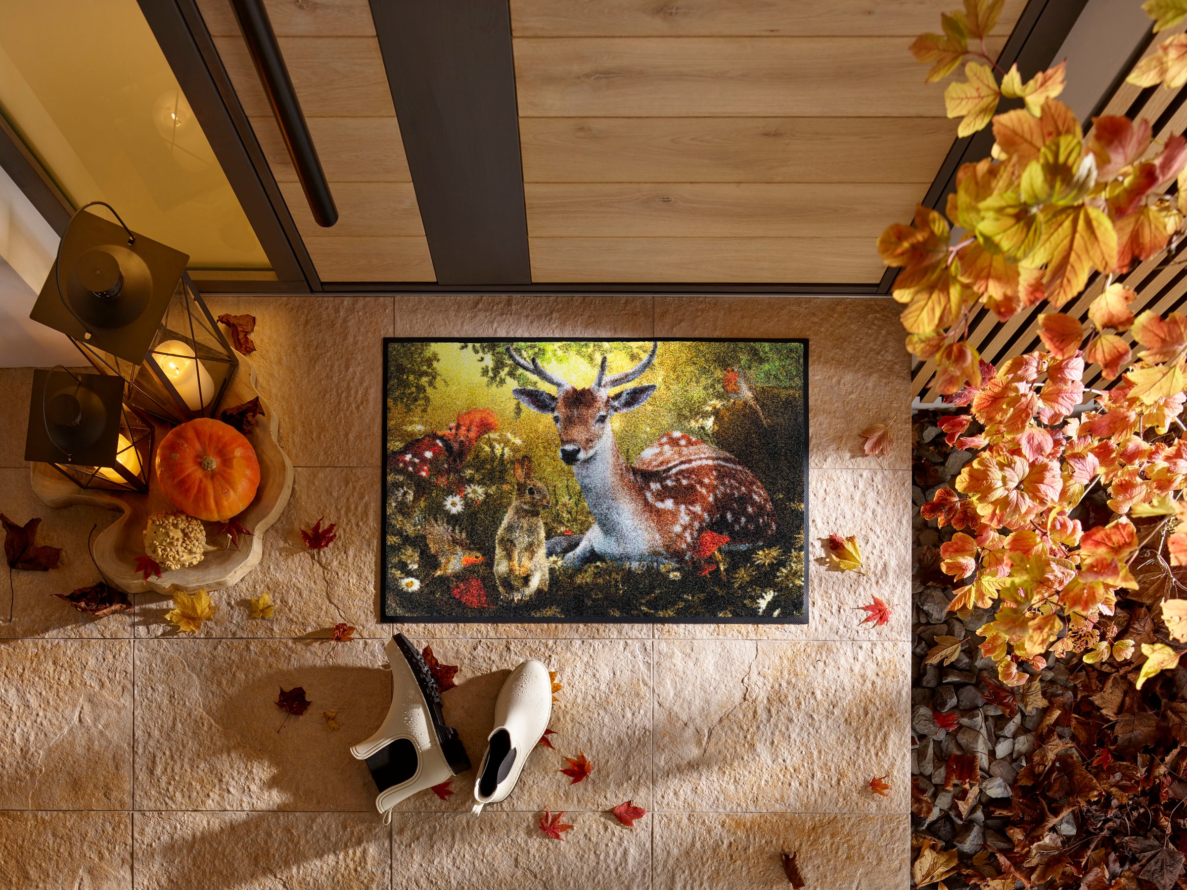 wash+dry by Kleen-Tex Fußmatte "Forest Whisper" rechteckig 7 mm Höhe günstig online kaufen