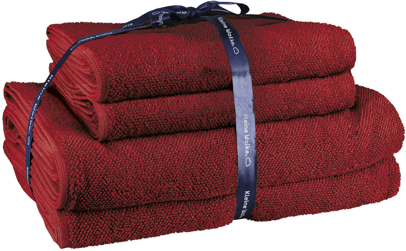 Kleine Wolke Handtuch Set "RELAX, 4 Stück (2 Handtücher 50x10 + 2 Duschtücher 70x140)" Set 4 Stk. Frottier moderne Melangeoptik, Handtücher, Duschtücher, mit Bordüre