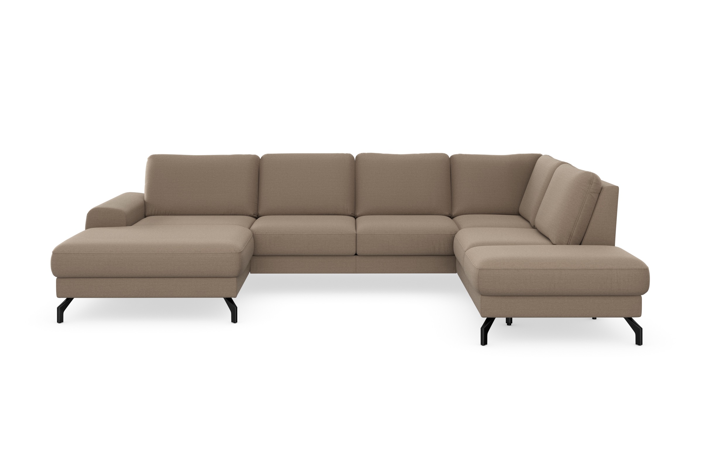 sit&more Wohnlandschaft »Cinturo U-Form«, inklusive Sitztiefenverstellung und Federkern, Sitzhöhe 45 cm