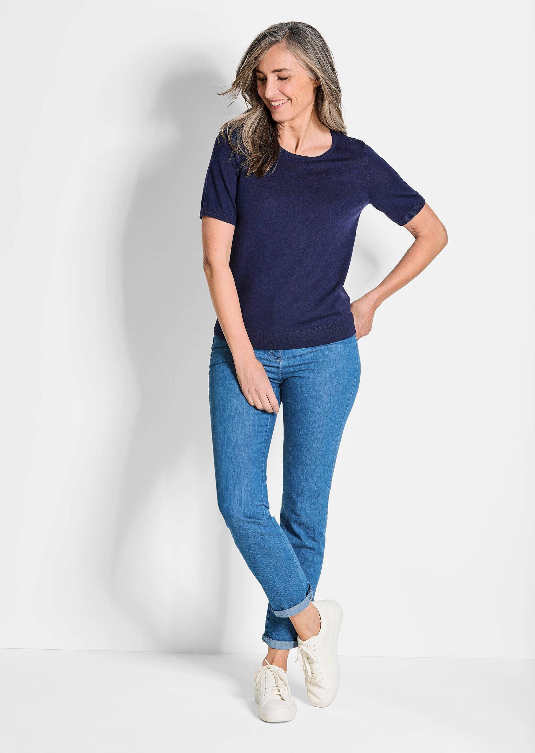 Goldner Knitted Sweater Women Blue 38 4