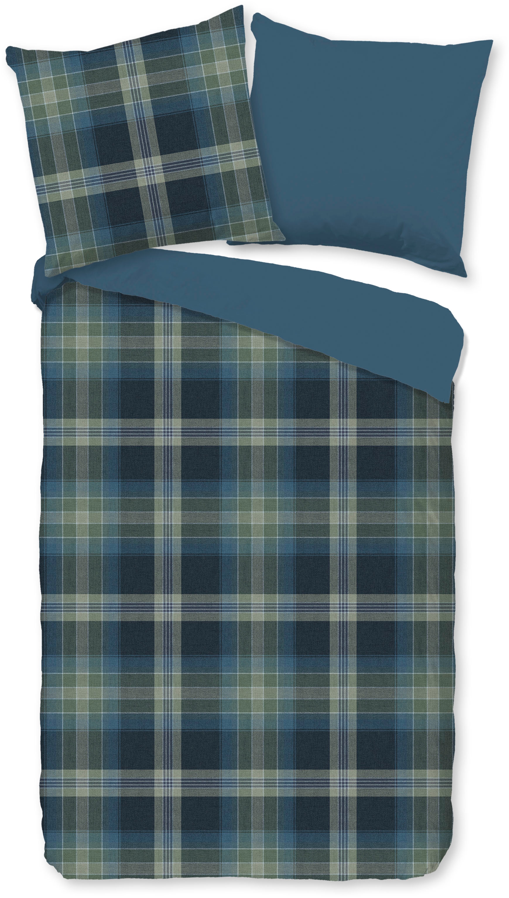 PURE luxury collection Wendebettwäsche "Jan" 2 Stk. tlg. Mikrofaser, 135x20 günstig online kaufen