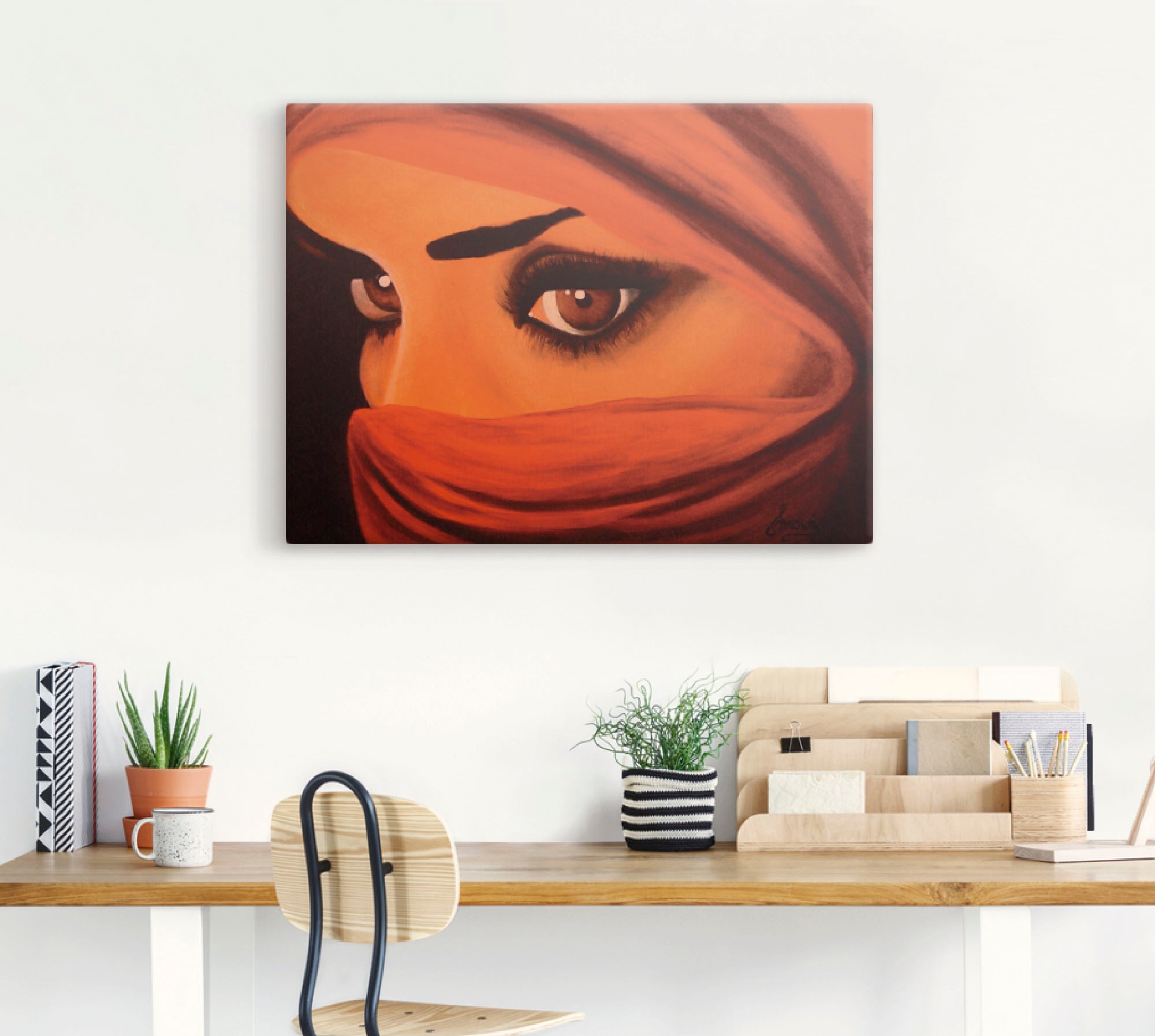 Artland Wandbild »Tuareg-Die von Gott Verlassene«, Frau, (1 St.), als Leinwandbild, Poster in verschied. Größen