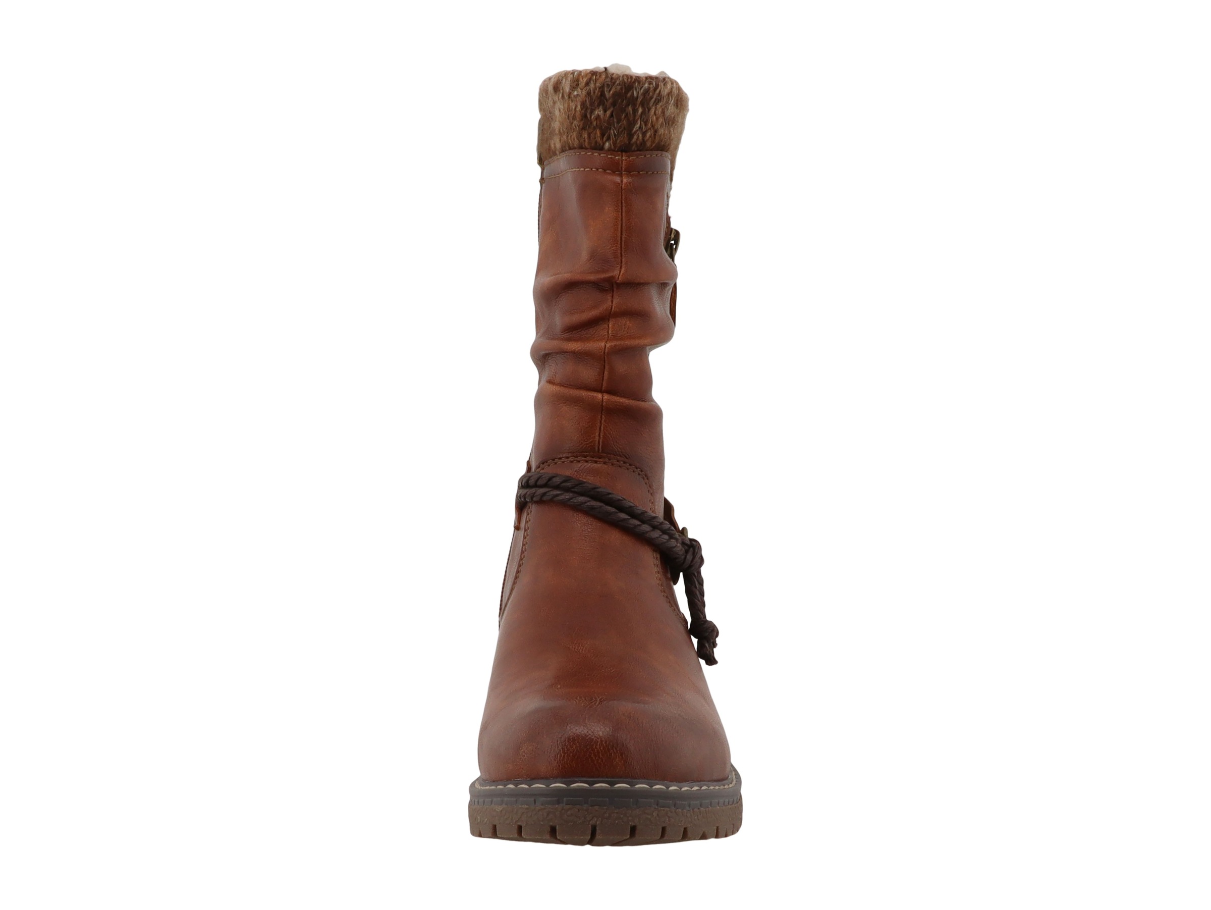 TOM TAILOR Winterstiefel  Blockabsatz, Langschaftstiefel mit wasserabweisender TEX-Ausstattung