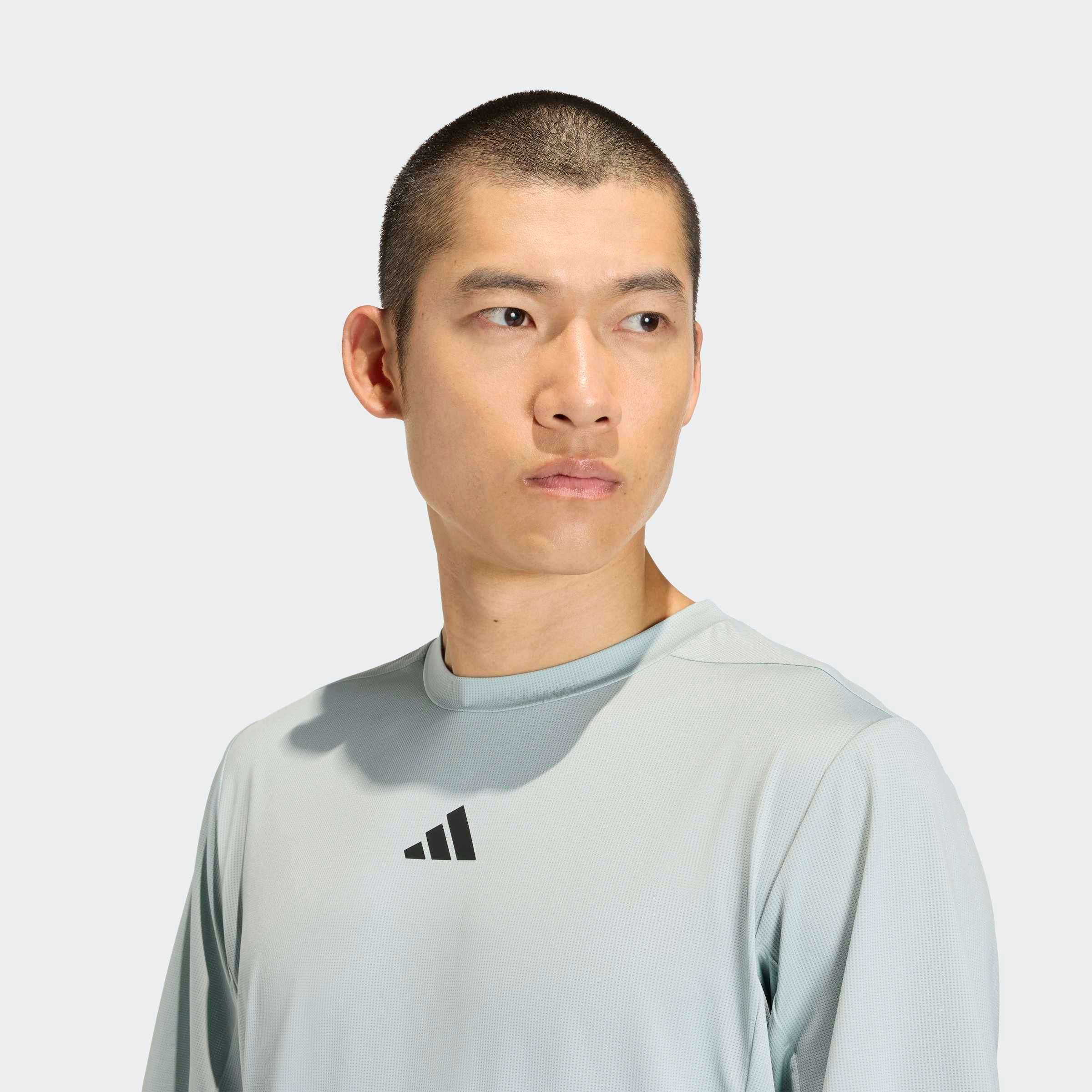 T-Shirt ADIDAS PERFORMANCE "D4T ESSENTIALS", Herren, Gr. XL, wonder sage, Obermaterial: 90% Polyester, 10% Elasthan, Shirts T-Shirt 3