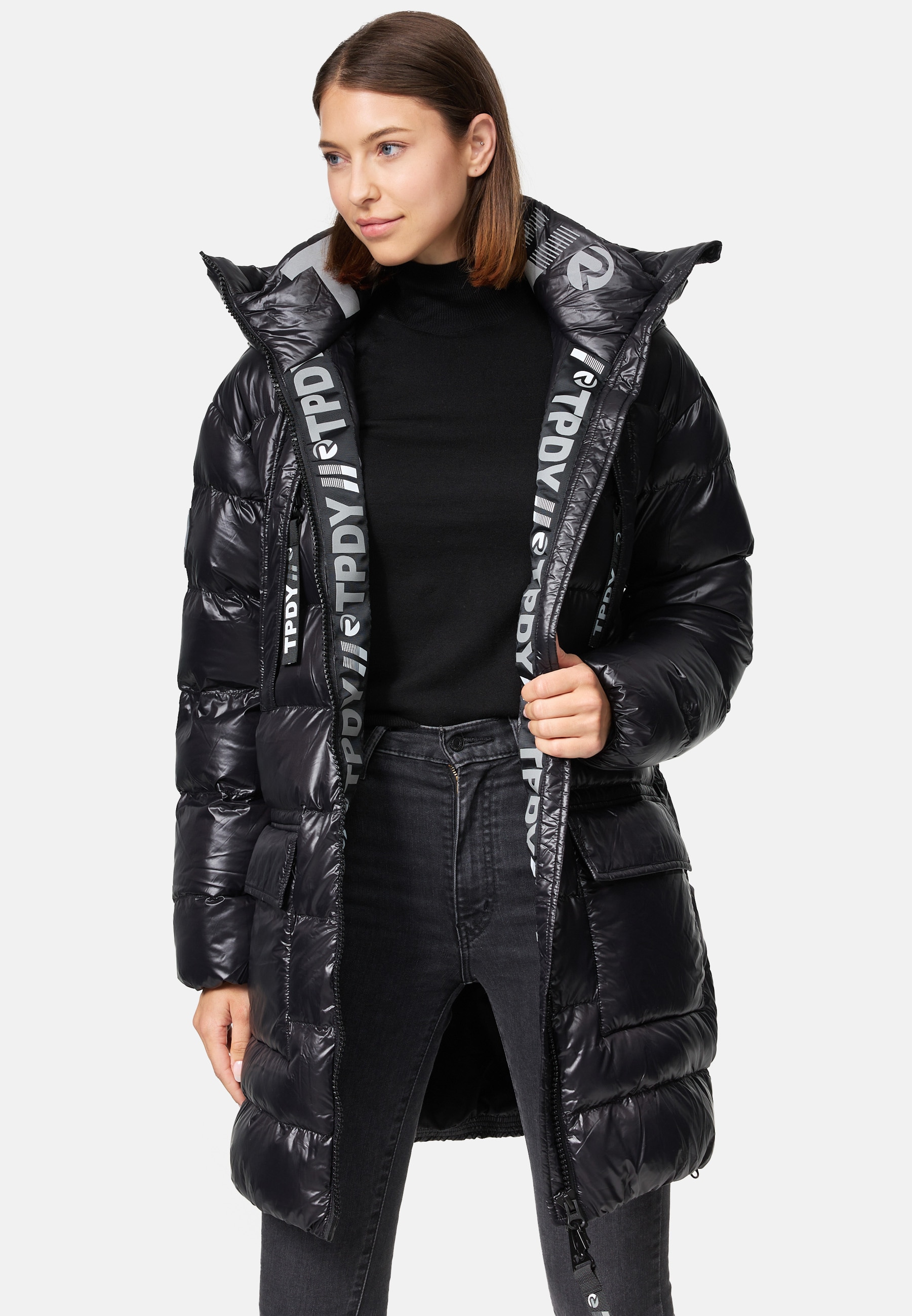 trueprodigy Winterjacke "David F Kapuze aufgesetzte Taschen" mit Kapuze
