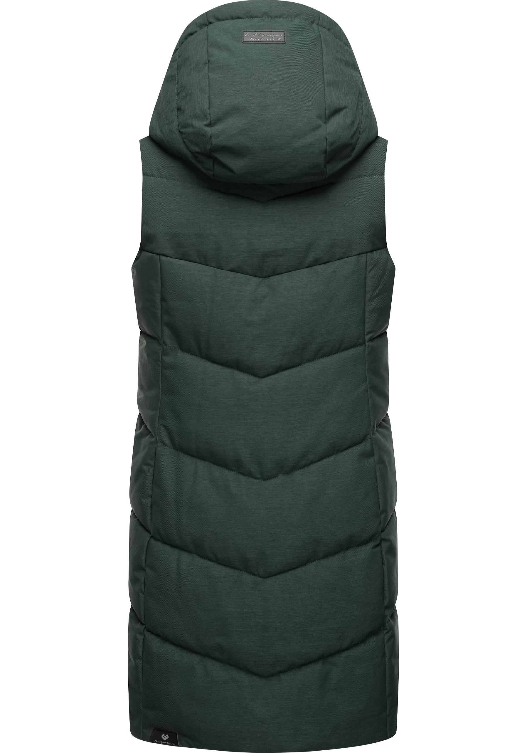 Thumbnail - Ragwear Steppweste "Pavla Vest" stylische Winterweste mit Teddyfutter und Kapuze