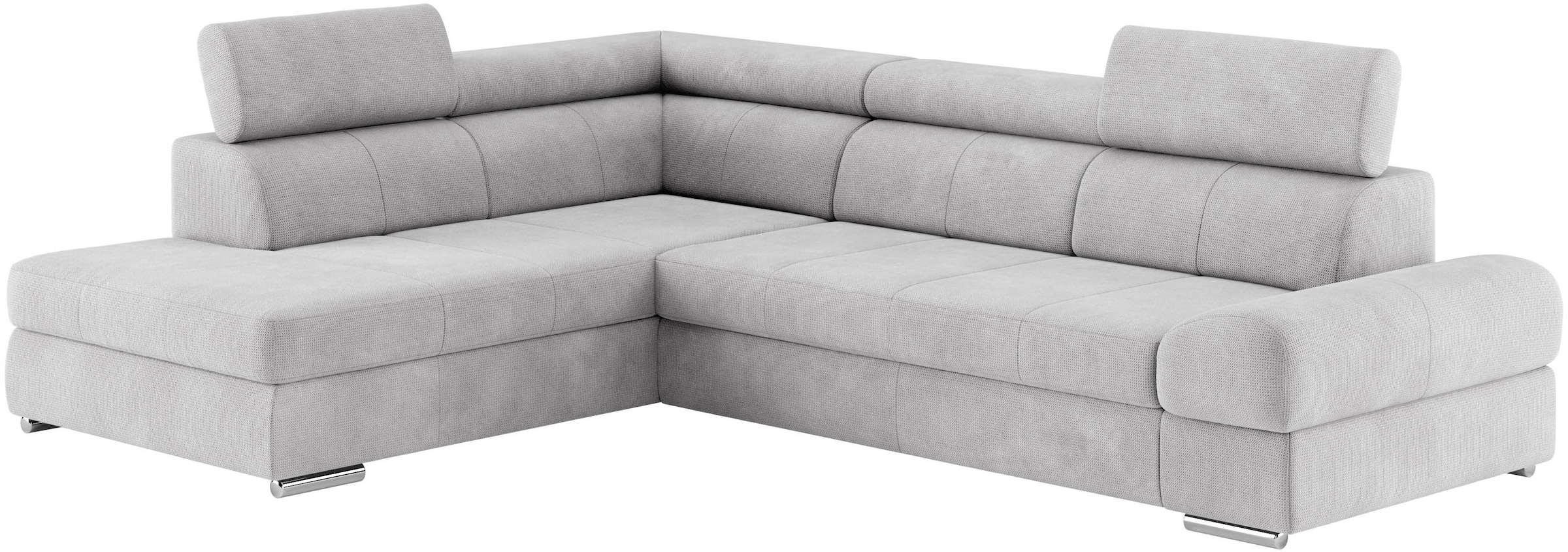 sit&more Ecksofa »Broadway L-Form«, mit verstellbaren Kopfteilen, wahlweise mit Bettfunktion
