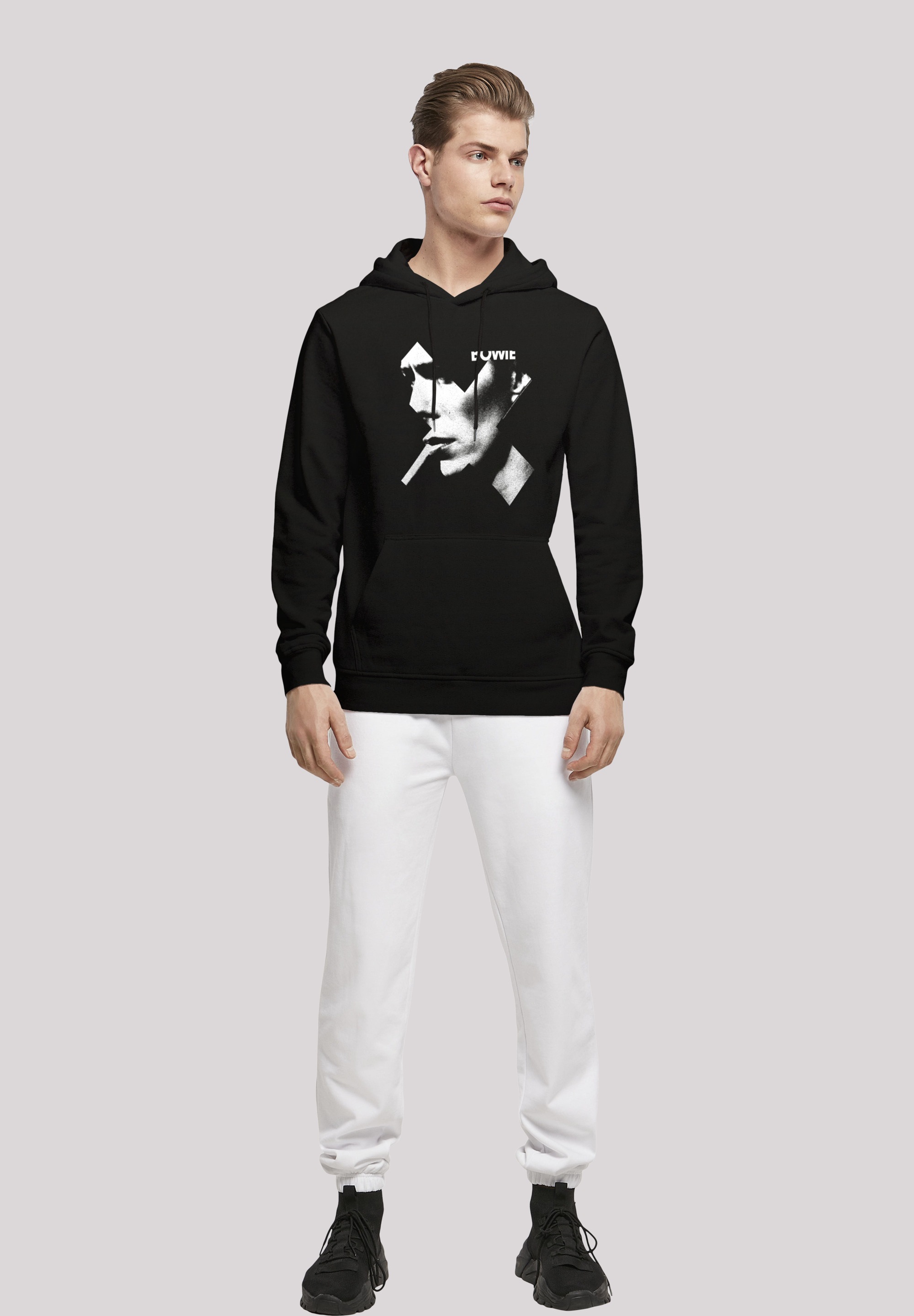 F4NT4STIC Kapuzenpullover »David Bowie Smoke Kreuz«, Print