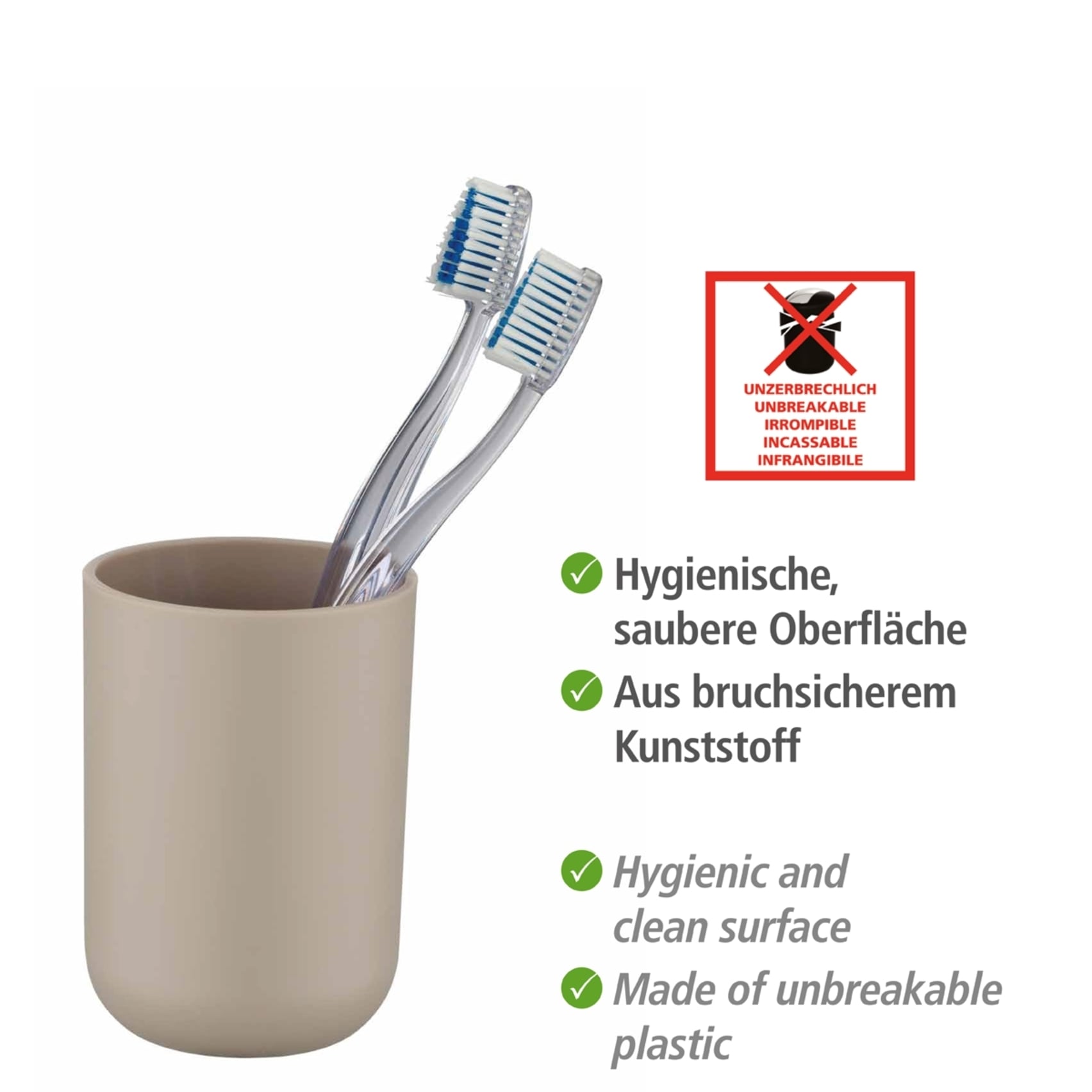 WENKO Badaccessoire-Set »Brasil« Seifenspender, Zahnputzbecher, WC-Garnitur & Kosmetikeimer