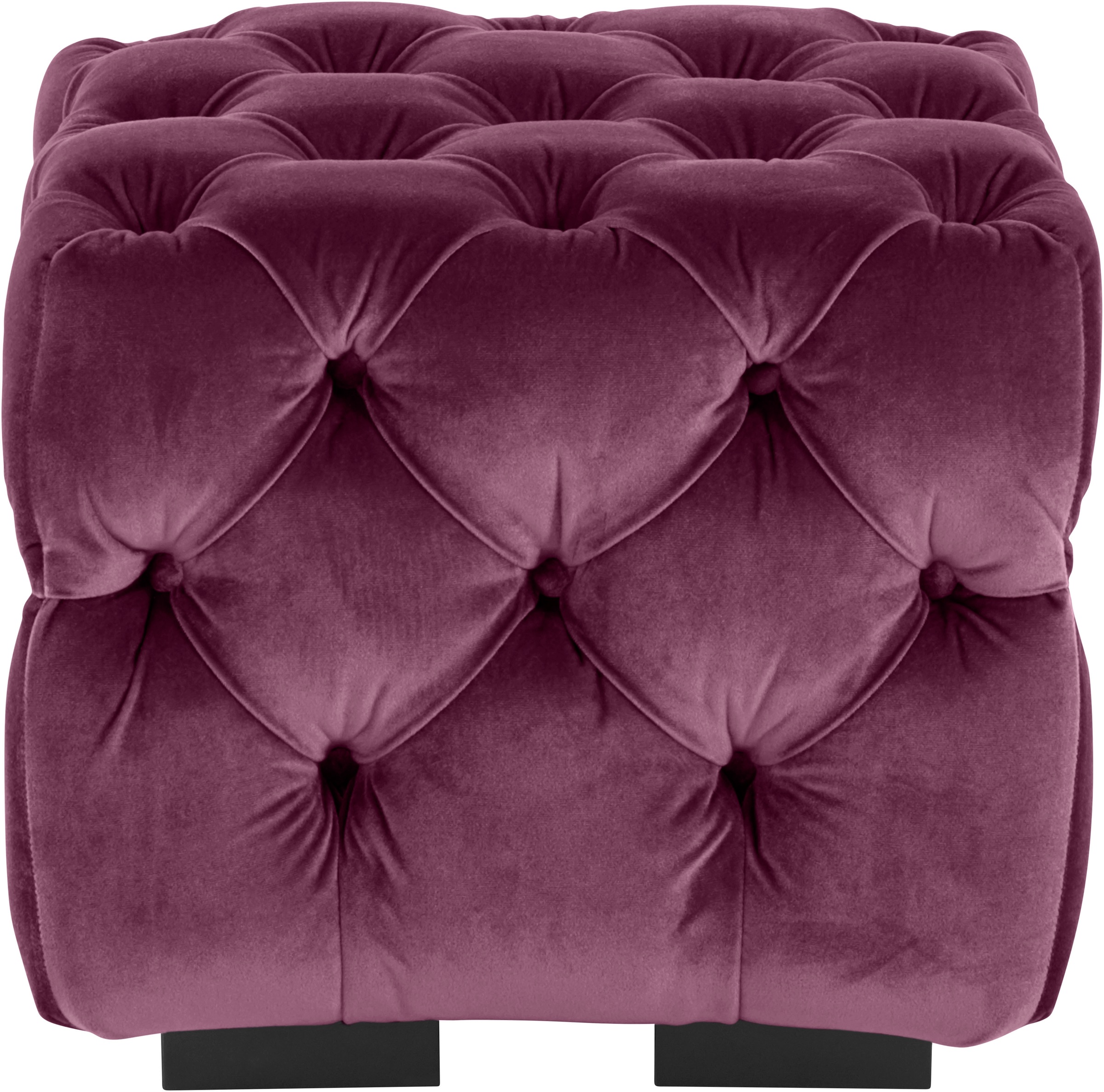 Guido Maria Kretschmer Home&Living Polsterhocker »Kalina«, mit klassischer Chesterfield-Knopfheftung, passend zur Serie "Kalina"