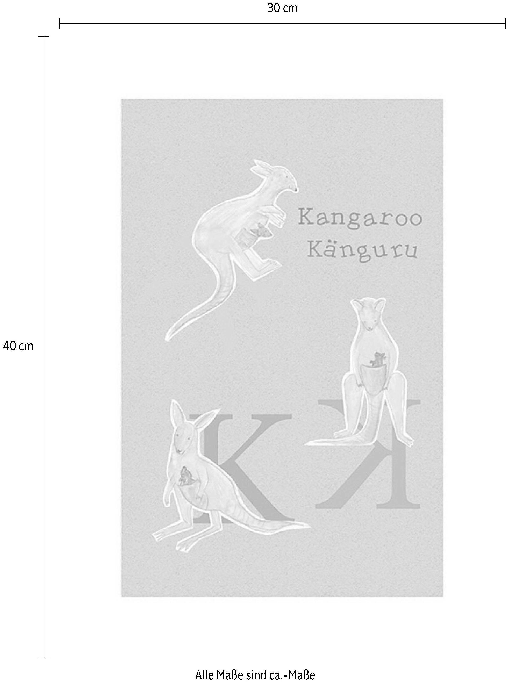 Komar Bild »ABC Animal K« Buchstaben 1 Stk. tlg. Wandbild zur Dekoration - ohne Rahmen