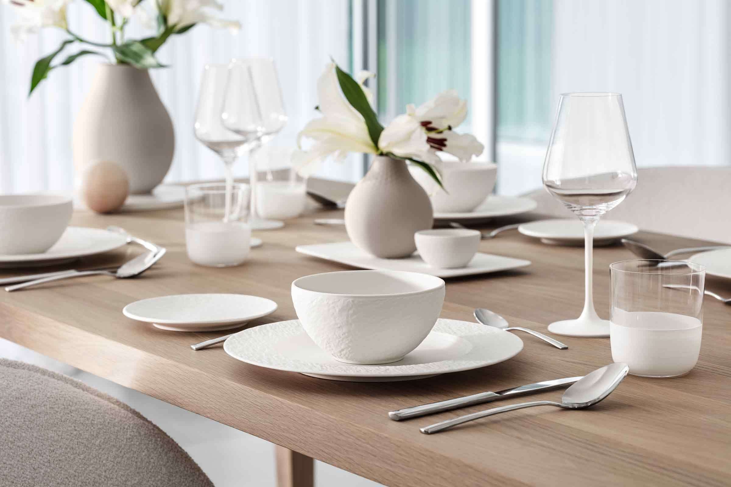 Villeroy & Boch Rotweinglas »Rotweingläser Manufacture Rock 470 ml 4er Set weiß-transparent«