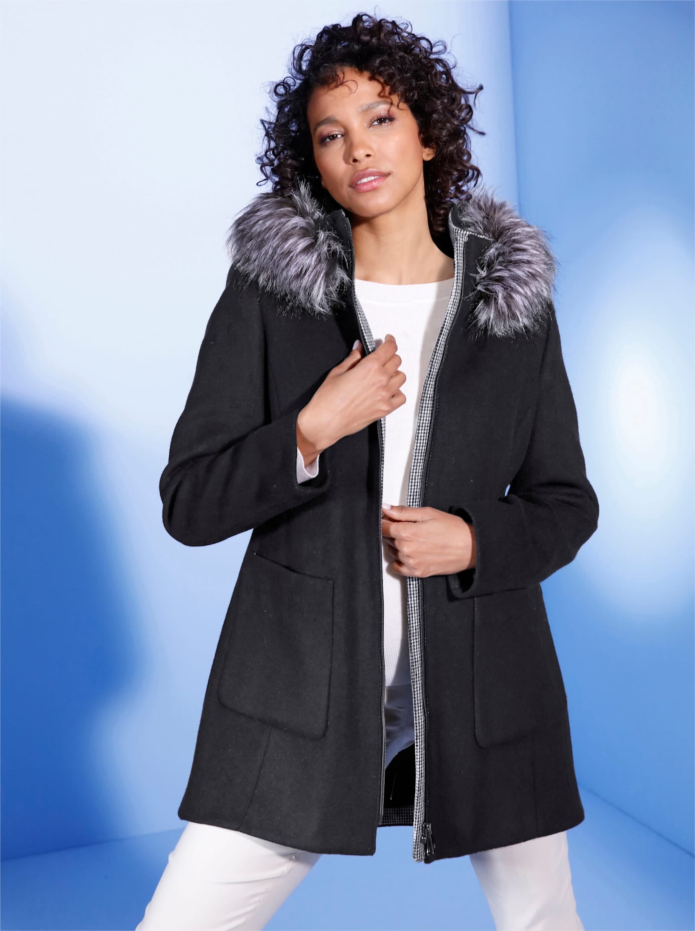 MANISA Langjacke mit Kapuze günstig online kaufen