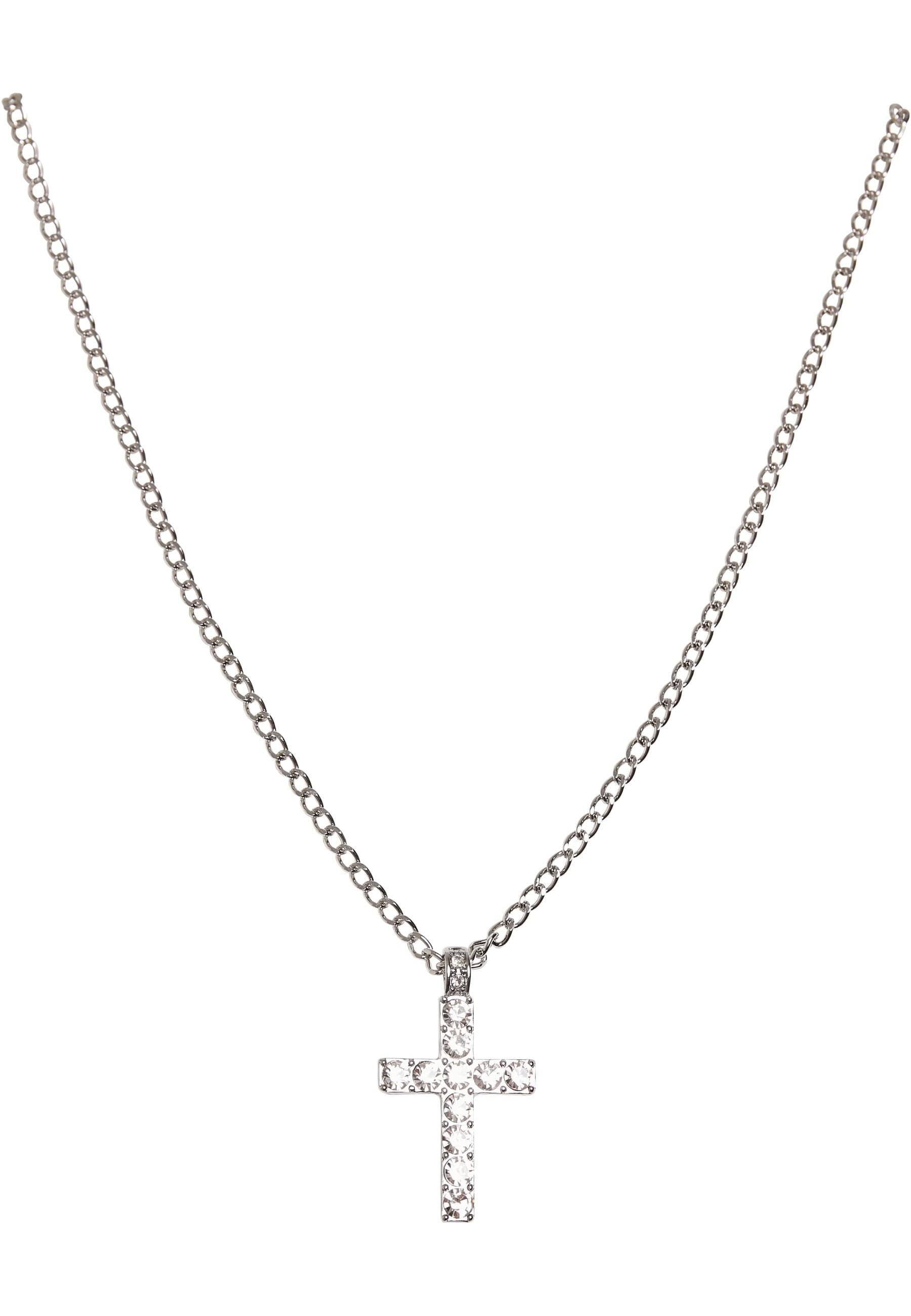 URBAN CLASSICS Edelstahlkette »Urban Classics Unisex Diamond Cross Necklace«