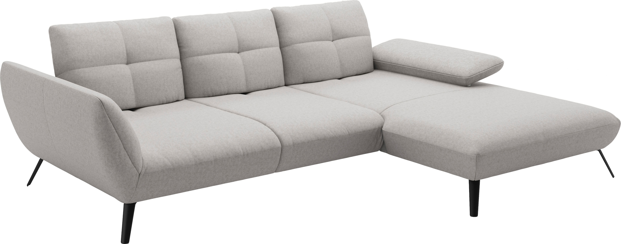 PLACES OF STYLE Ecksofa »Mikado L-Form« inkl. Sitztiefenverstellung und Armteilverstellung