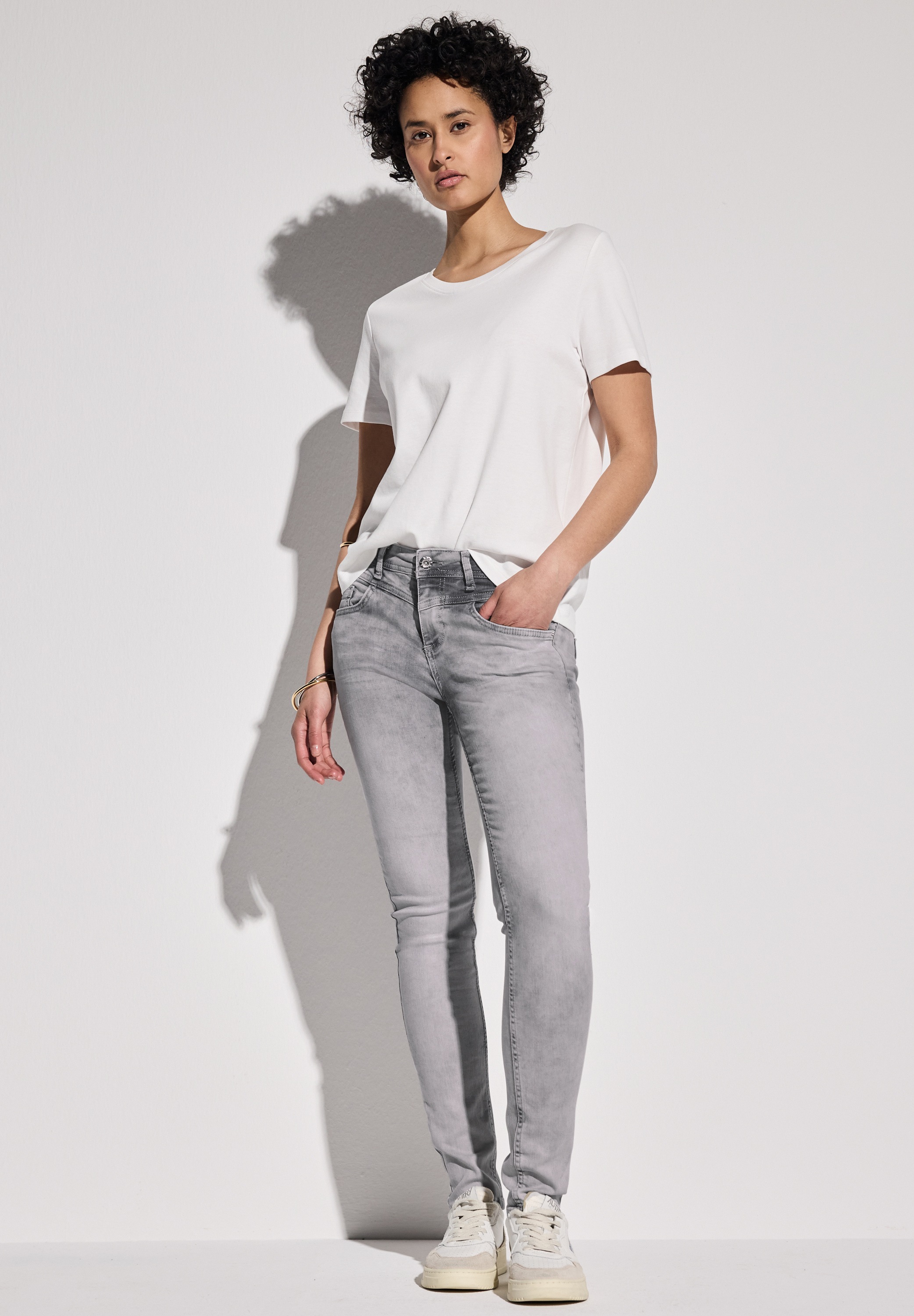 STREET ONE Slim-fit-Jeans, Middle Waist