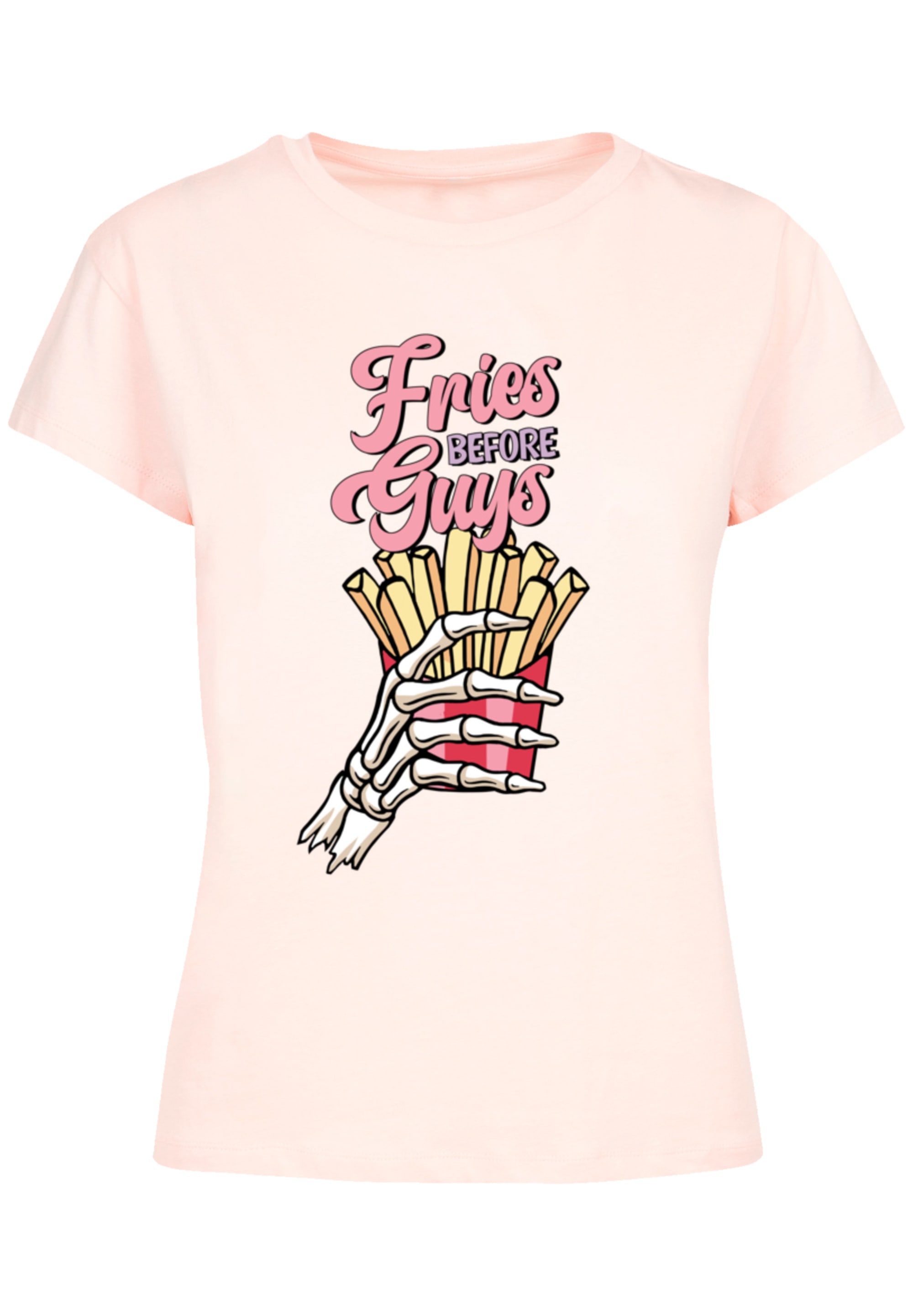 F4NT4STIC T-Shirt "Anti Valentinstag Fries before guys", Premium Qualität günstig online kaufen